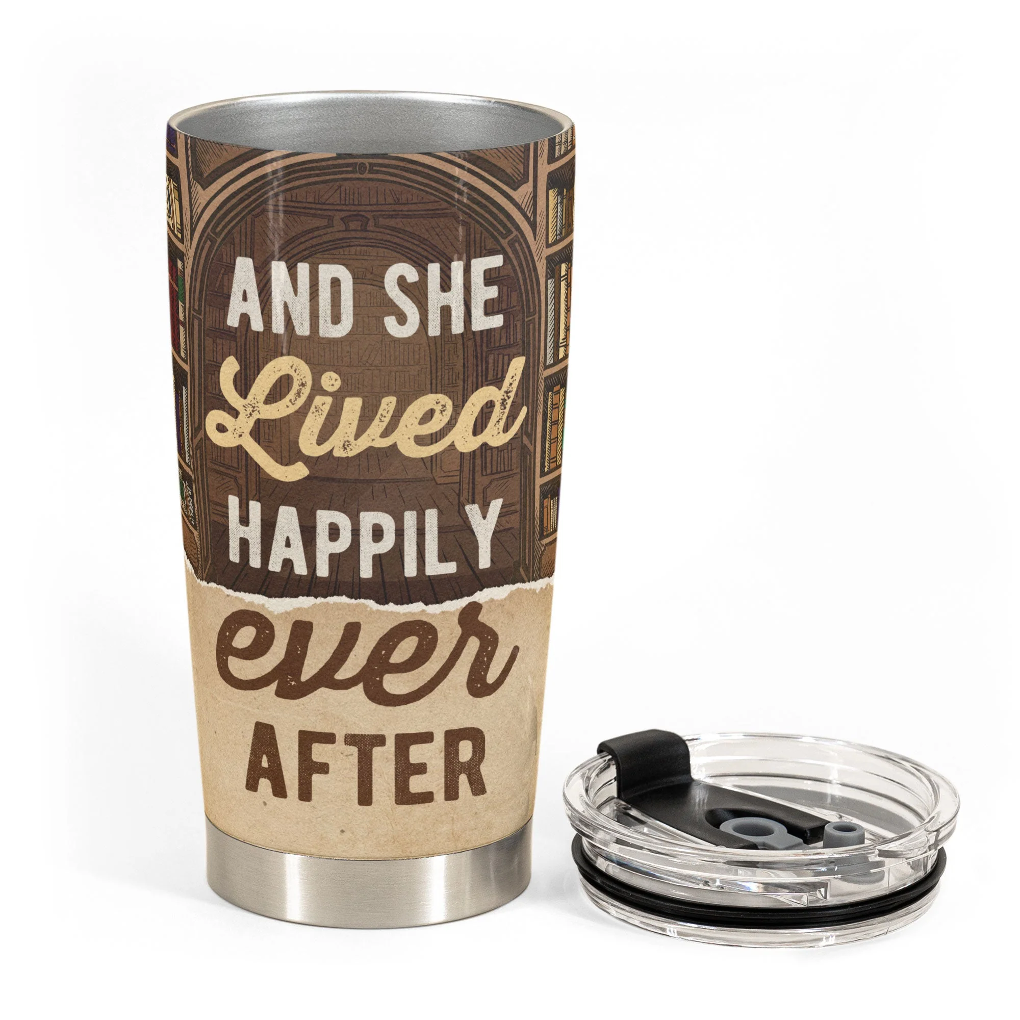 Just A Woman Who Loves Books Ver 2 - Personalized Tumbler Cup - Birthday Gift For Book Lovers - Chibi Girls - Image 3