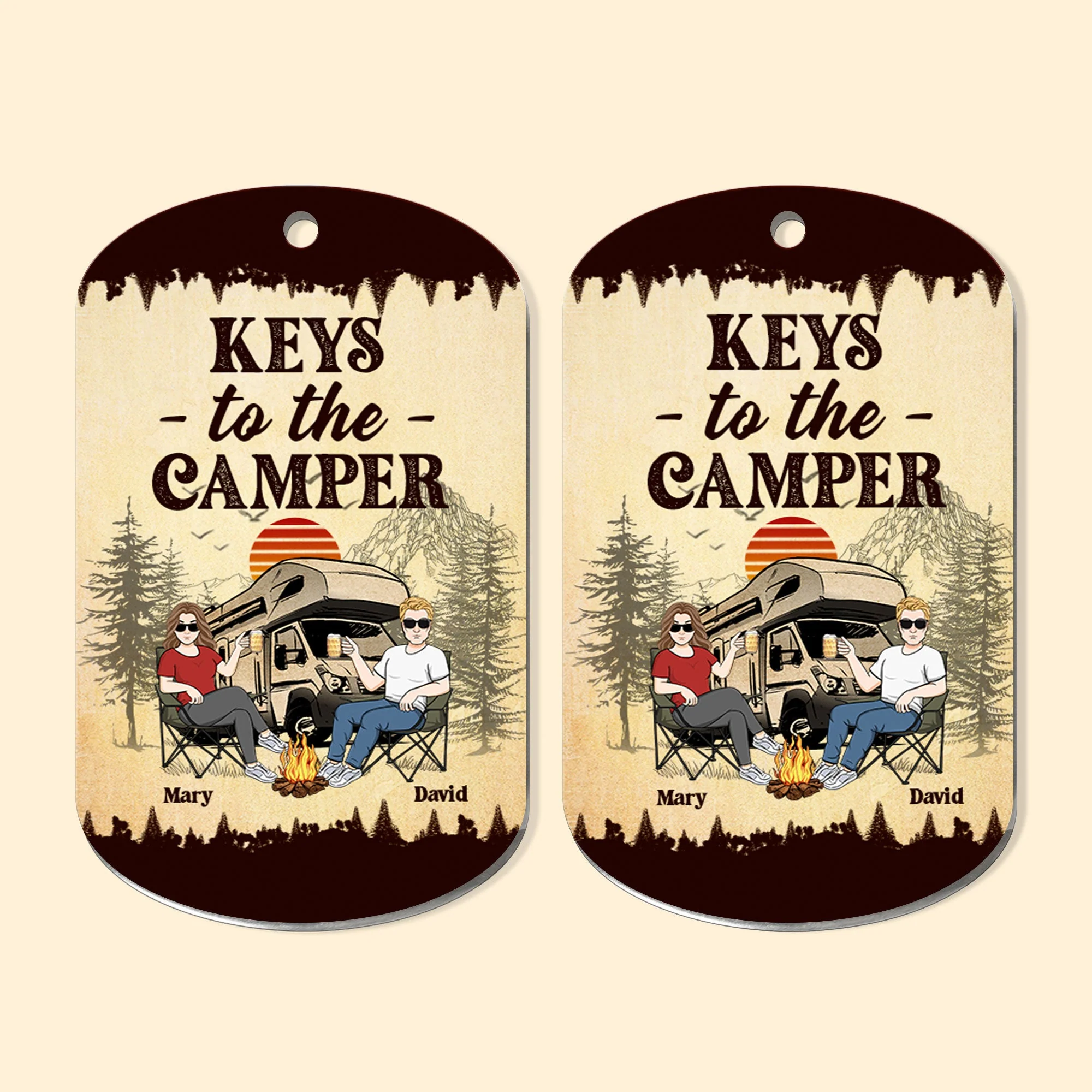 Keys To The Camper - Personalized Keychain - Image 5