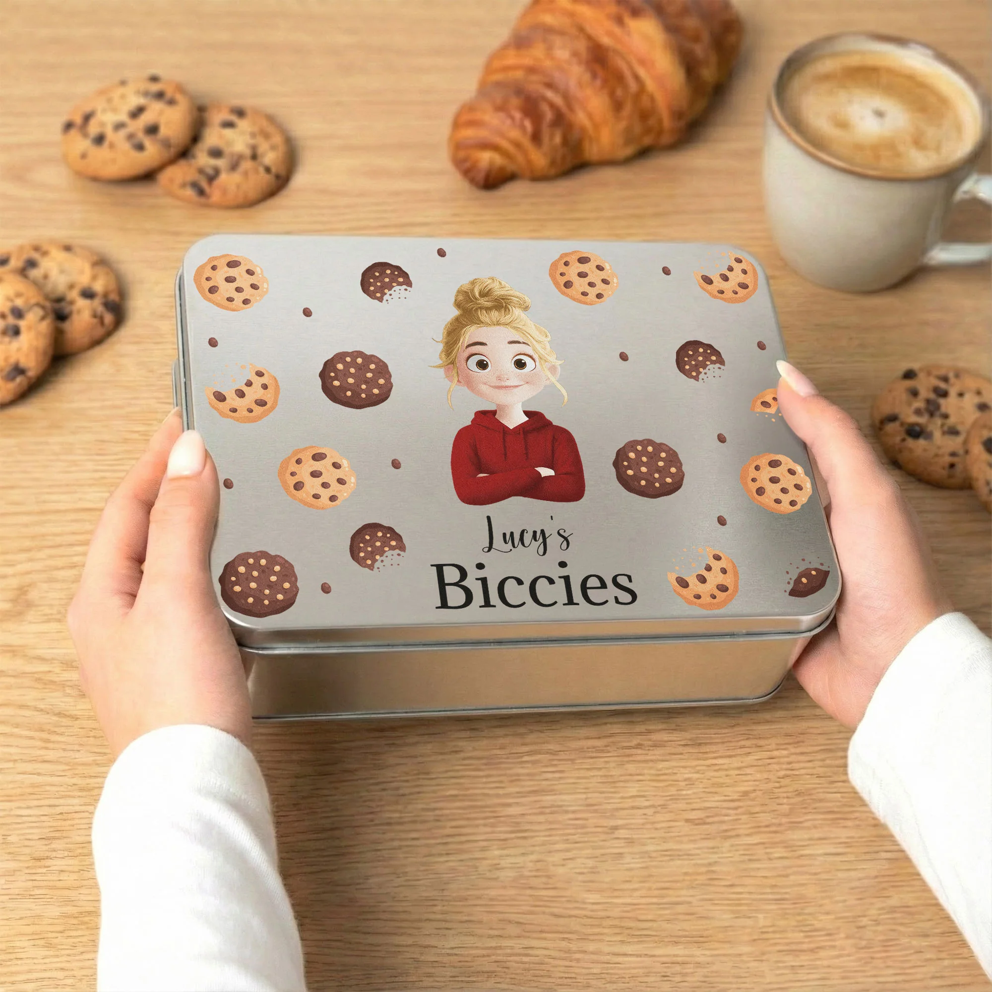 Kid Biccies - Personalized Cookie Tin Box - Image 2