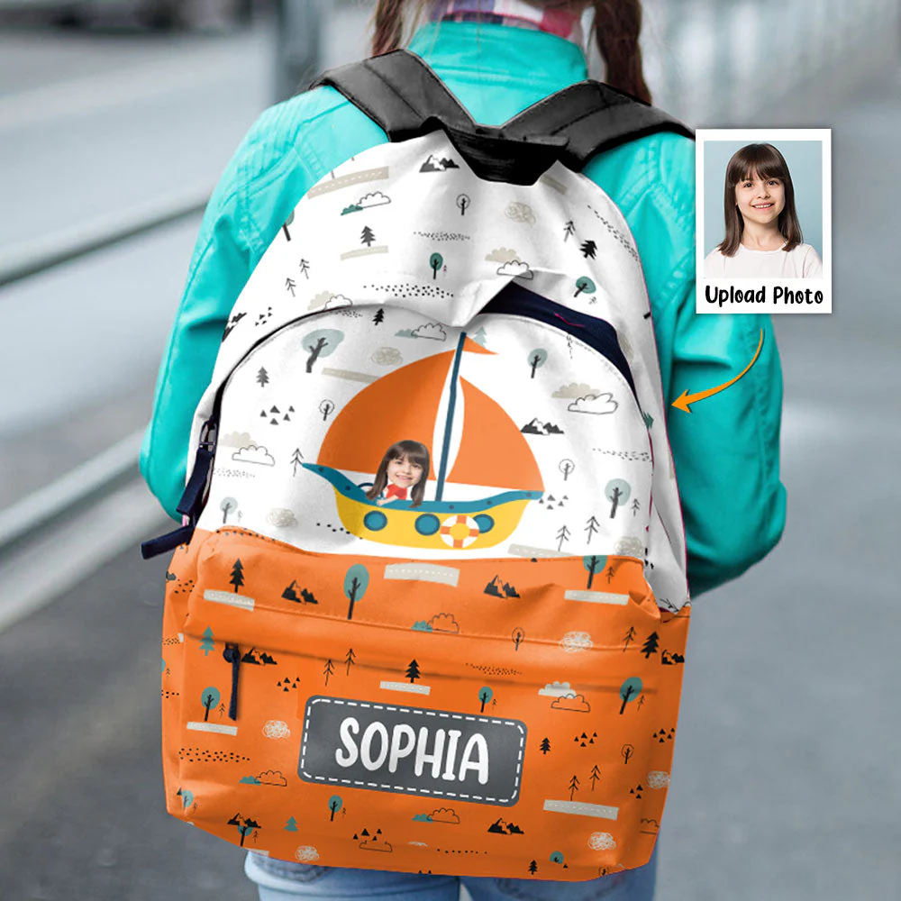 Kids Riding Vehicle - Personalized Photo Kid Backpack - Image 3