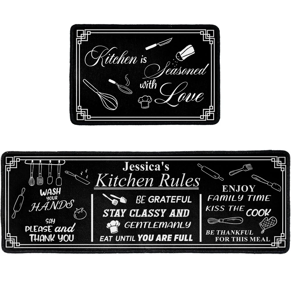 Kitchen Rules - Personalized Runner Rug - Image 3