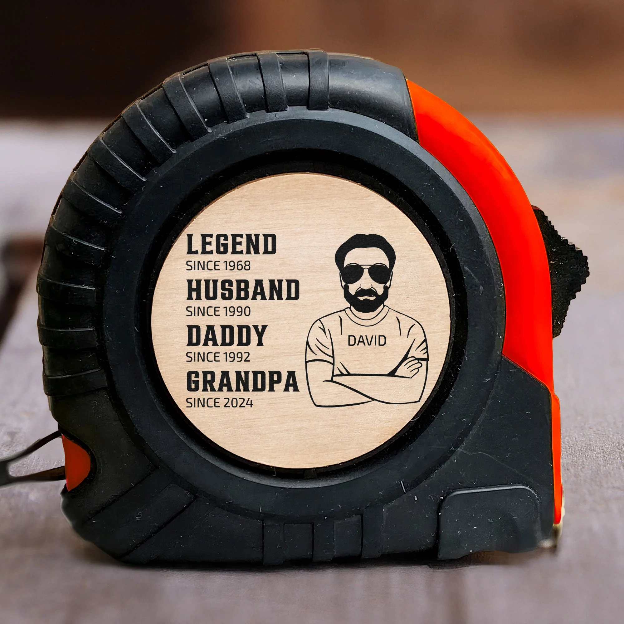 Legend Husband Daddy - Personalized Tape Measure - Image 4