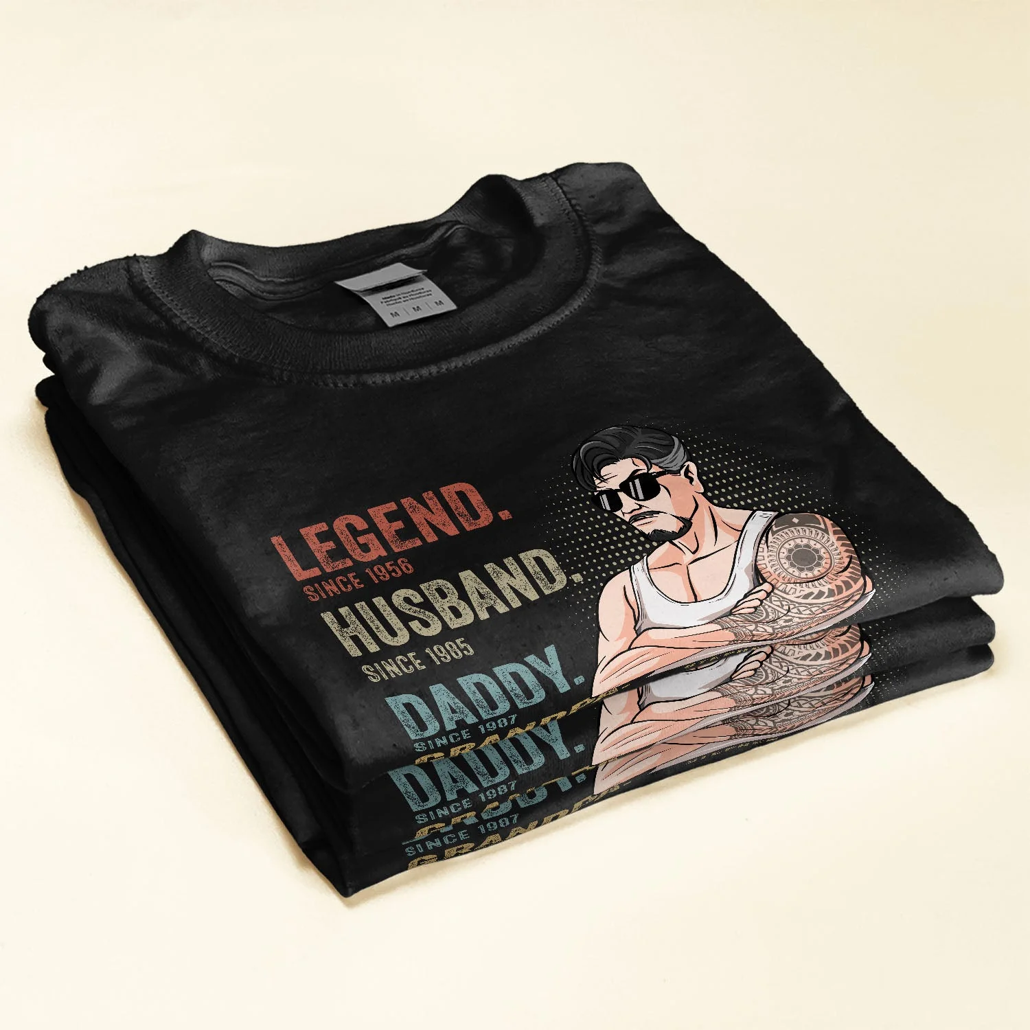Legend Husband Daddy Since - Personalized Shirt - Image 3