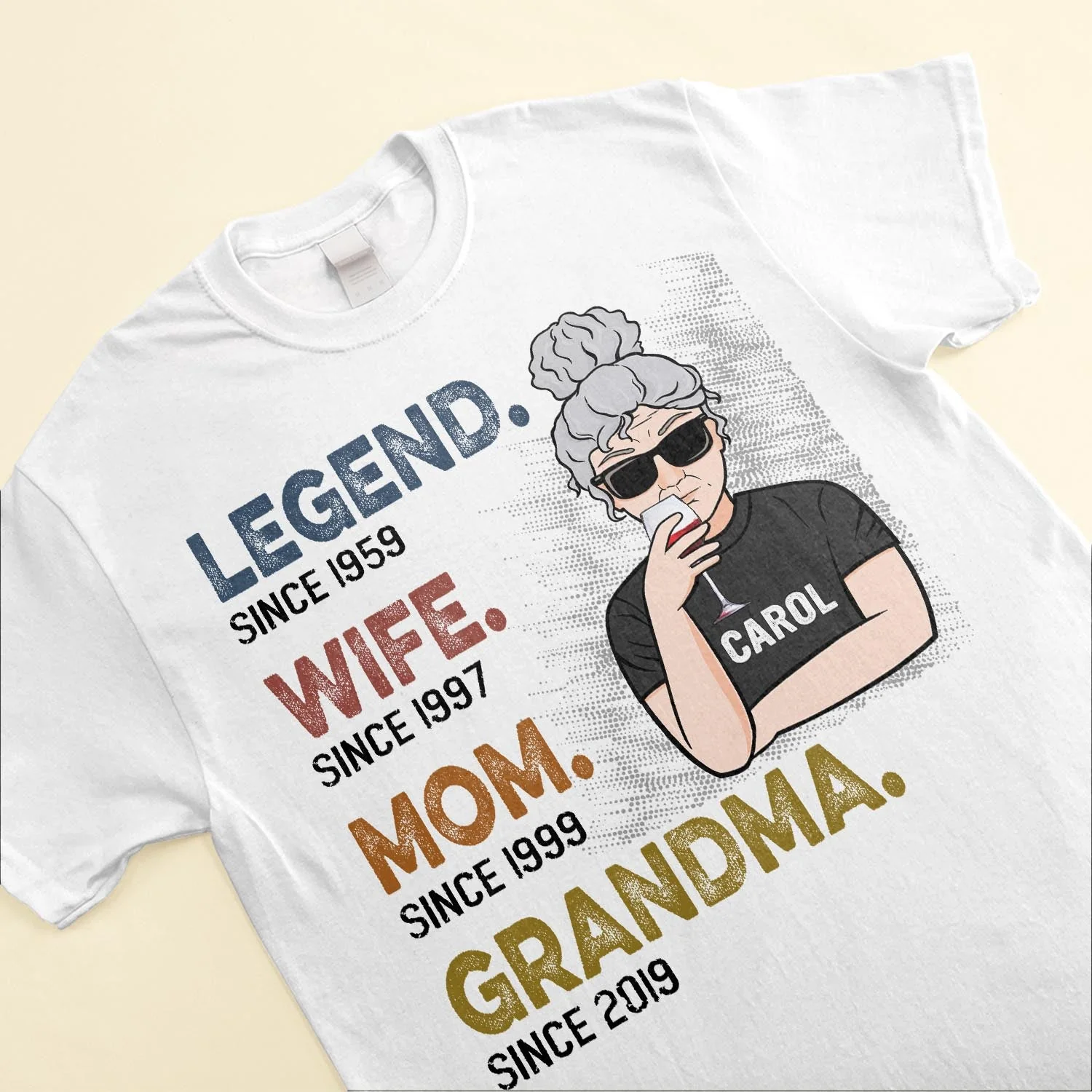 Legend Wife Mom Grandma - Personalized Shirt - Birthday, Mother's Day Gift For Grandma, Nana - Image 3