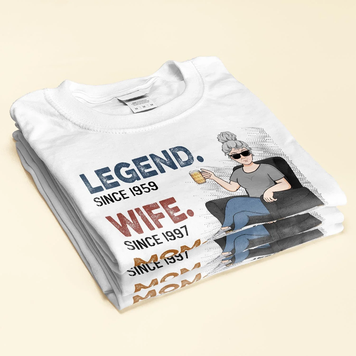 Legend Wife Mom Nana - Personalized Shirt - Birthday, Mother's Day Gift For Grandma, Nana, Mom, Gigi, Auntie - Image 2