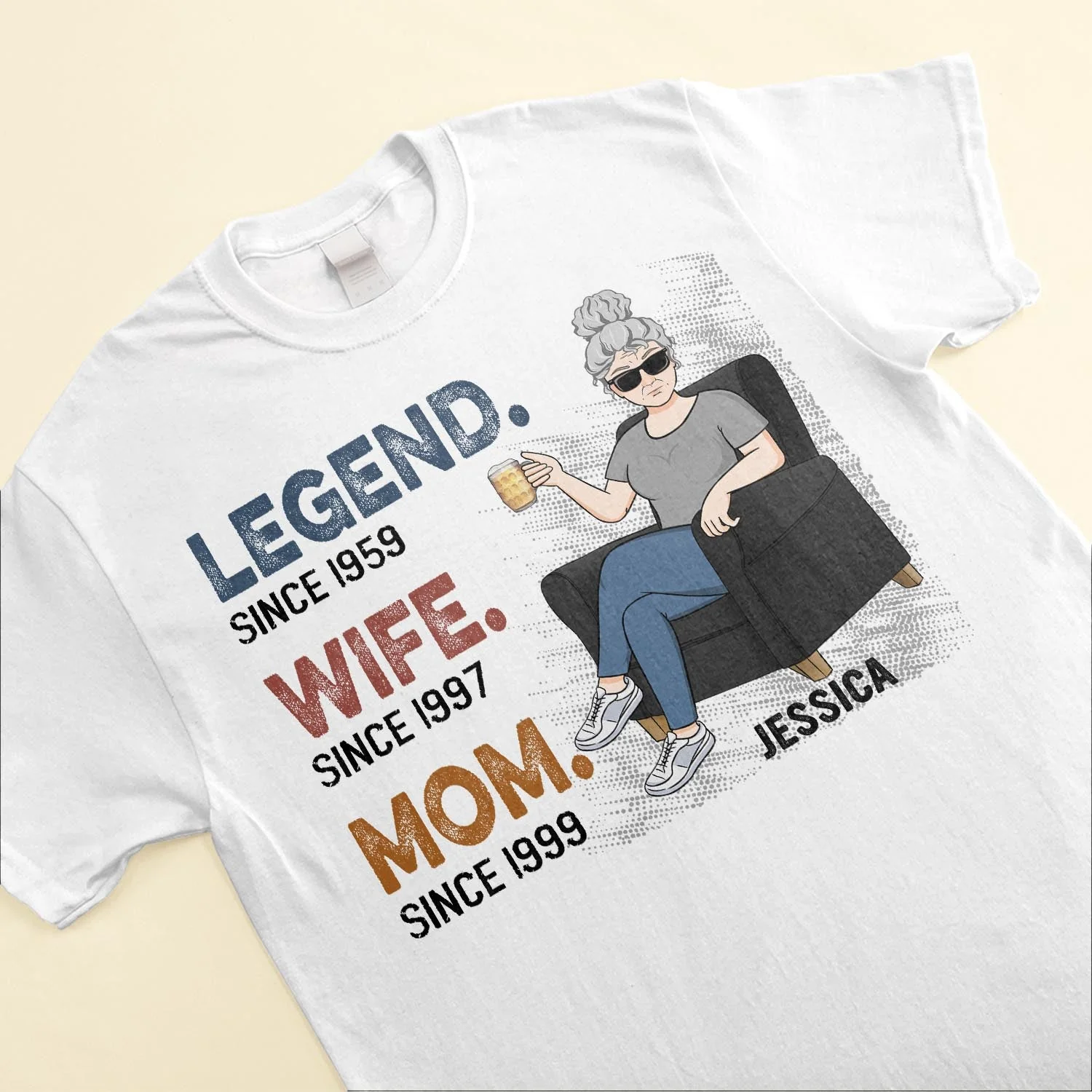 Legend Wife Mom Nana - Personalized Shirt - Birthday, Mother's Day Gift For Grandma, Nana, Mom, Gigi, Auntie - Image 3