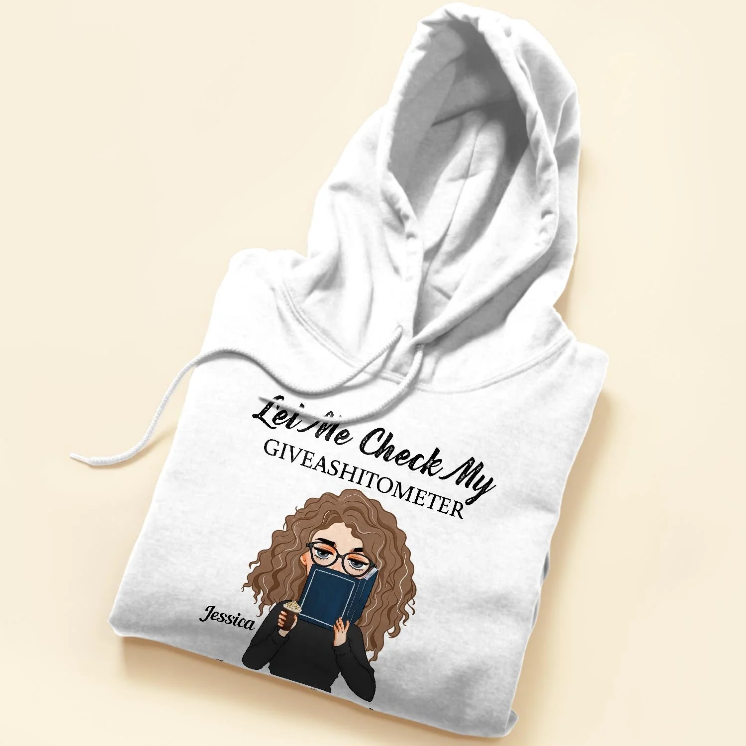 Let Me Check My Giveashitometer - Personalized Shirt - Birthday, FunnyGift For Her, Girl, Woman, Book Lover - Image 5