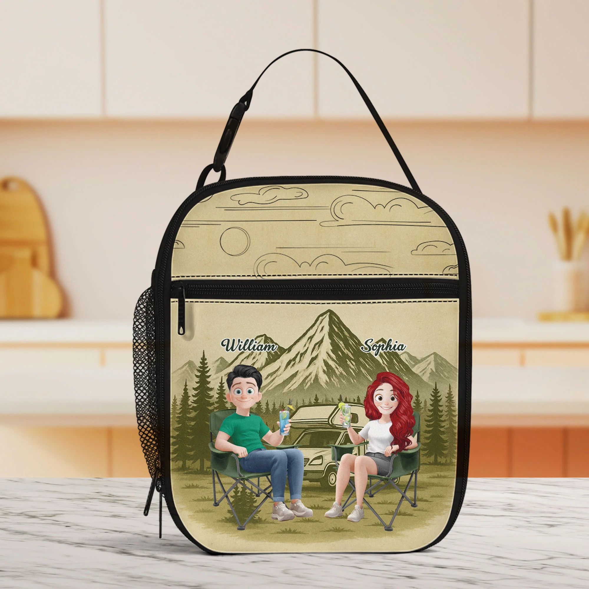 Let’s Sit By The Campfire - Personalized Lunch Bag - Image 2