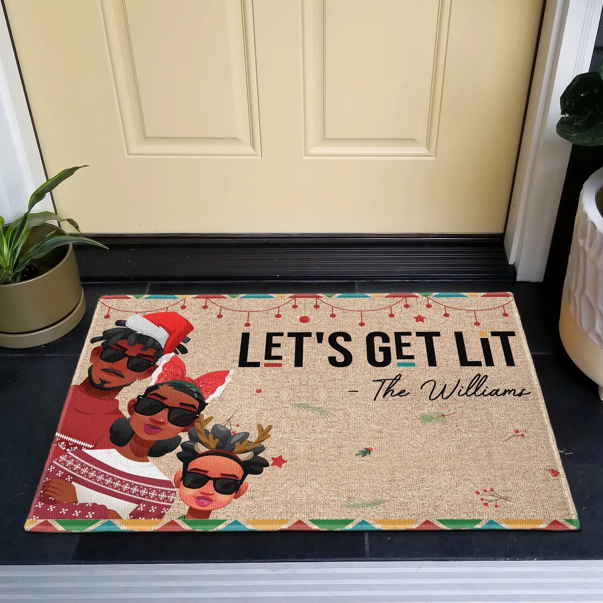 Let's Get Lit - Personalized Doormat - Image 4