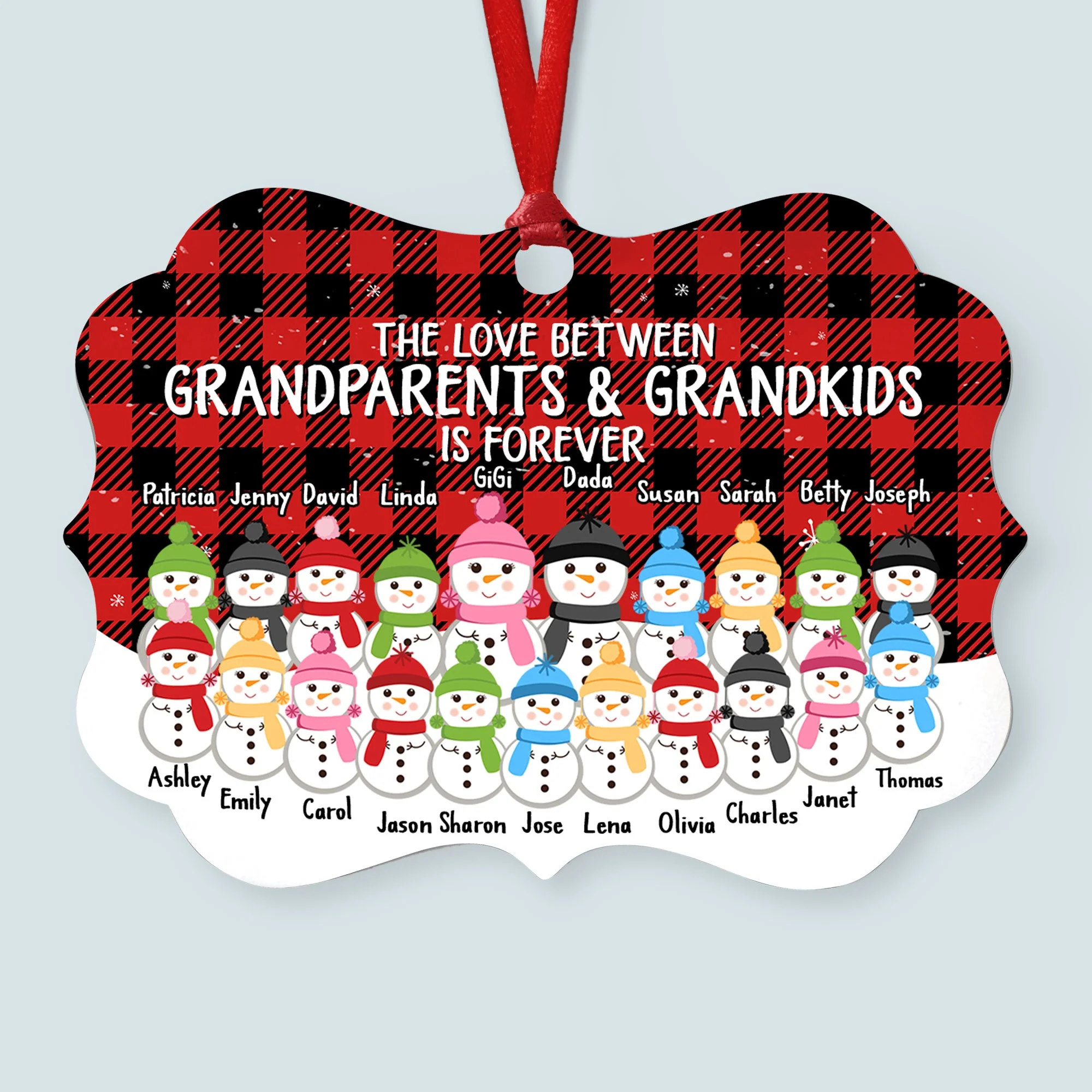 Life Is Better With Grandkids - Personalized Aluminum Ornament - Image 3