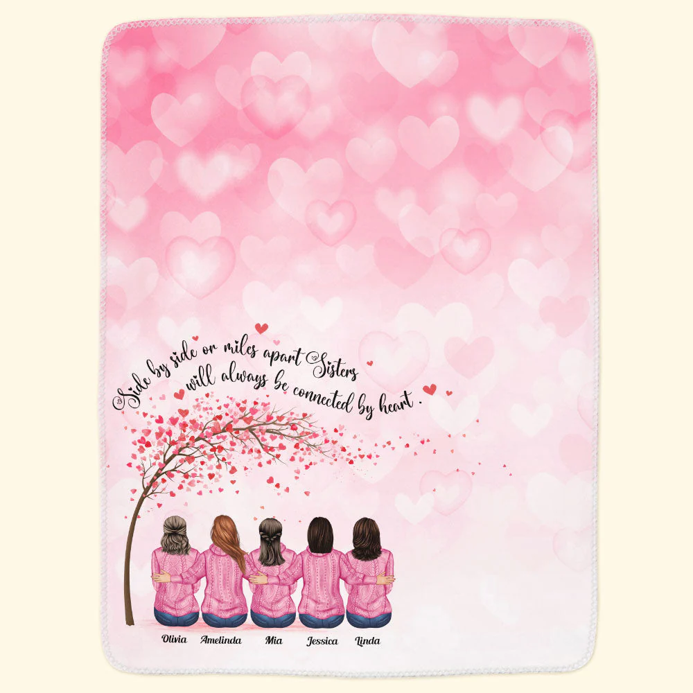Life Is Better With Sisters - Personalized Blanket - Image 3