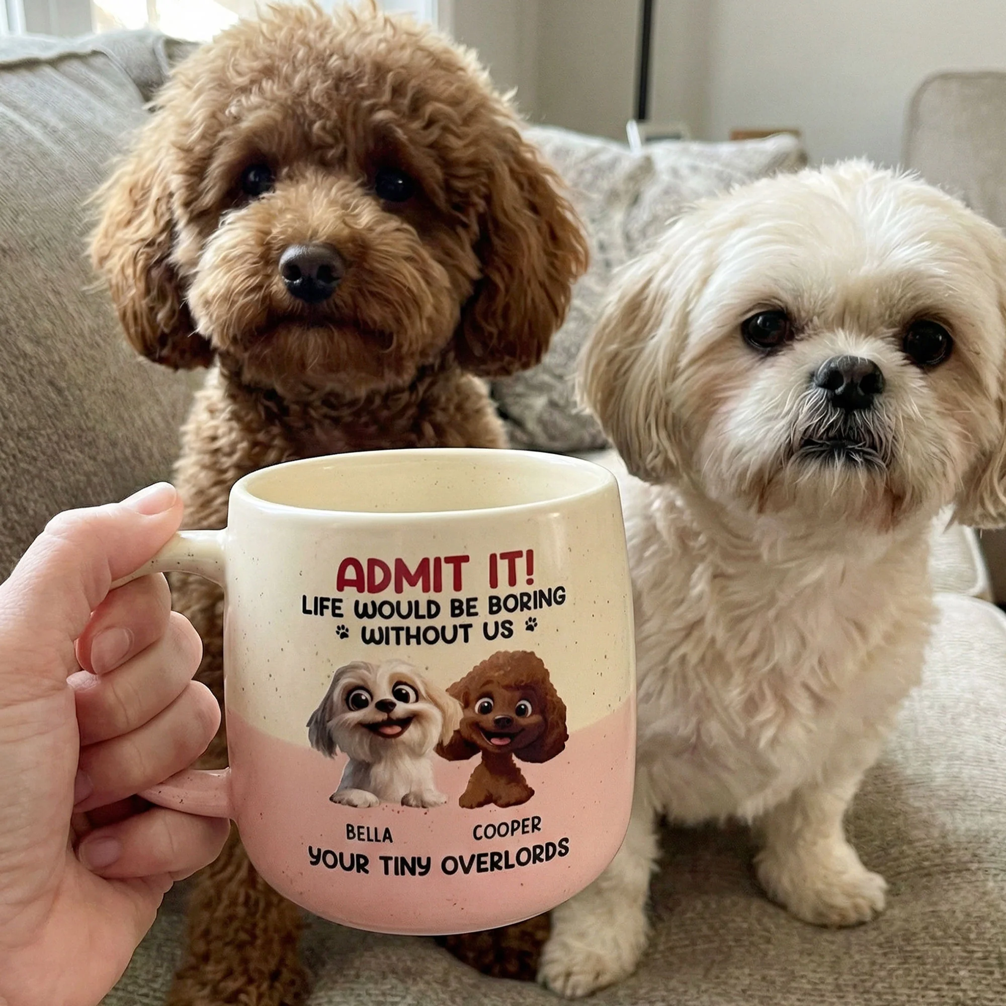 Life Would Be Boring Without Us - Personalized Two-Tone Mug - Image 5