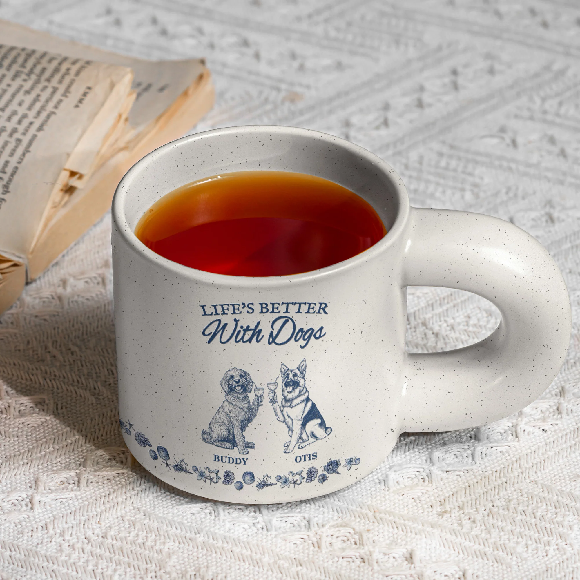 Life's Better With Dogs - Personalized Chunky Mug - Image 4