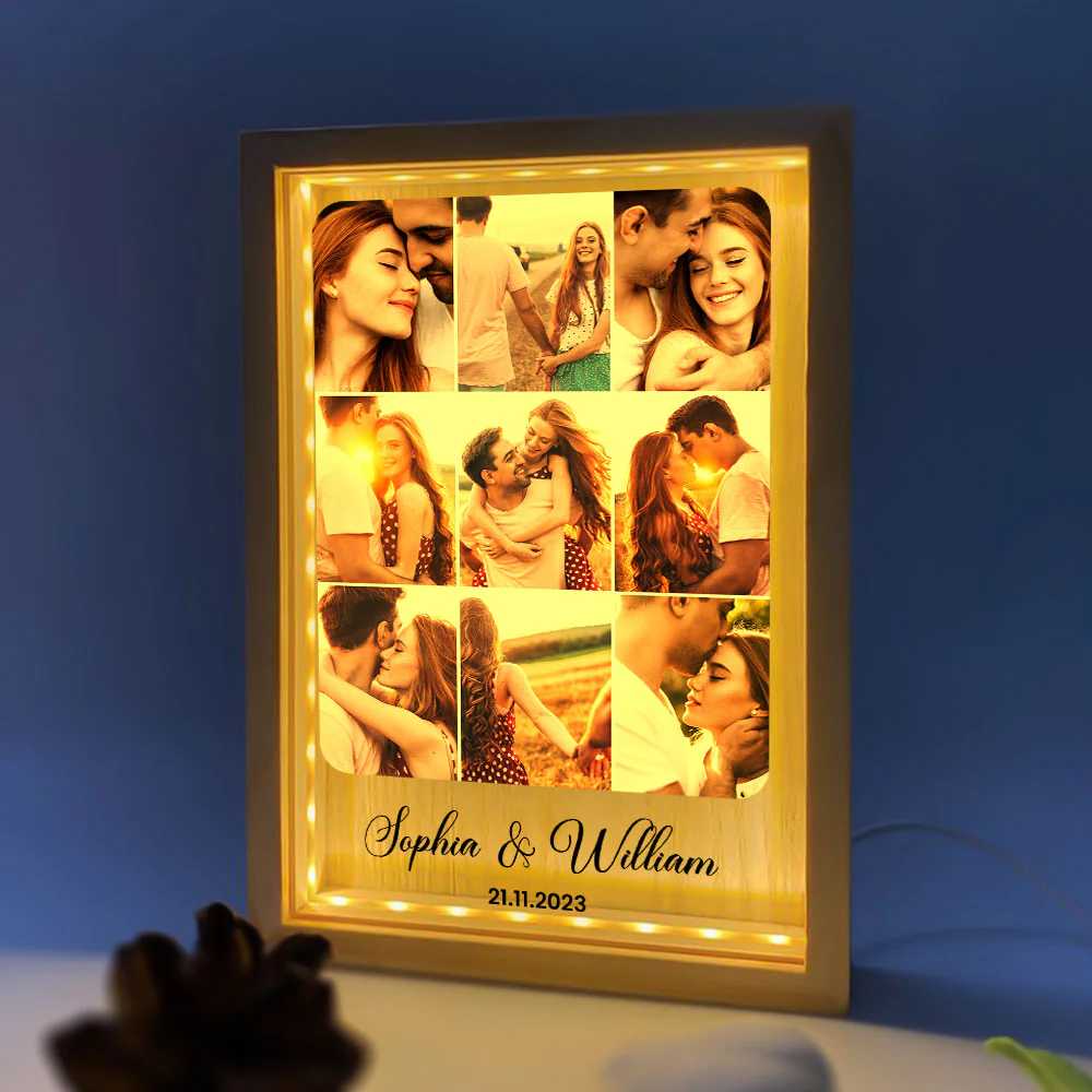 Light Box For Couple Love - Personalized Photo Frame Light Box - Anniversary Gifts For Her, Him - Image 2