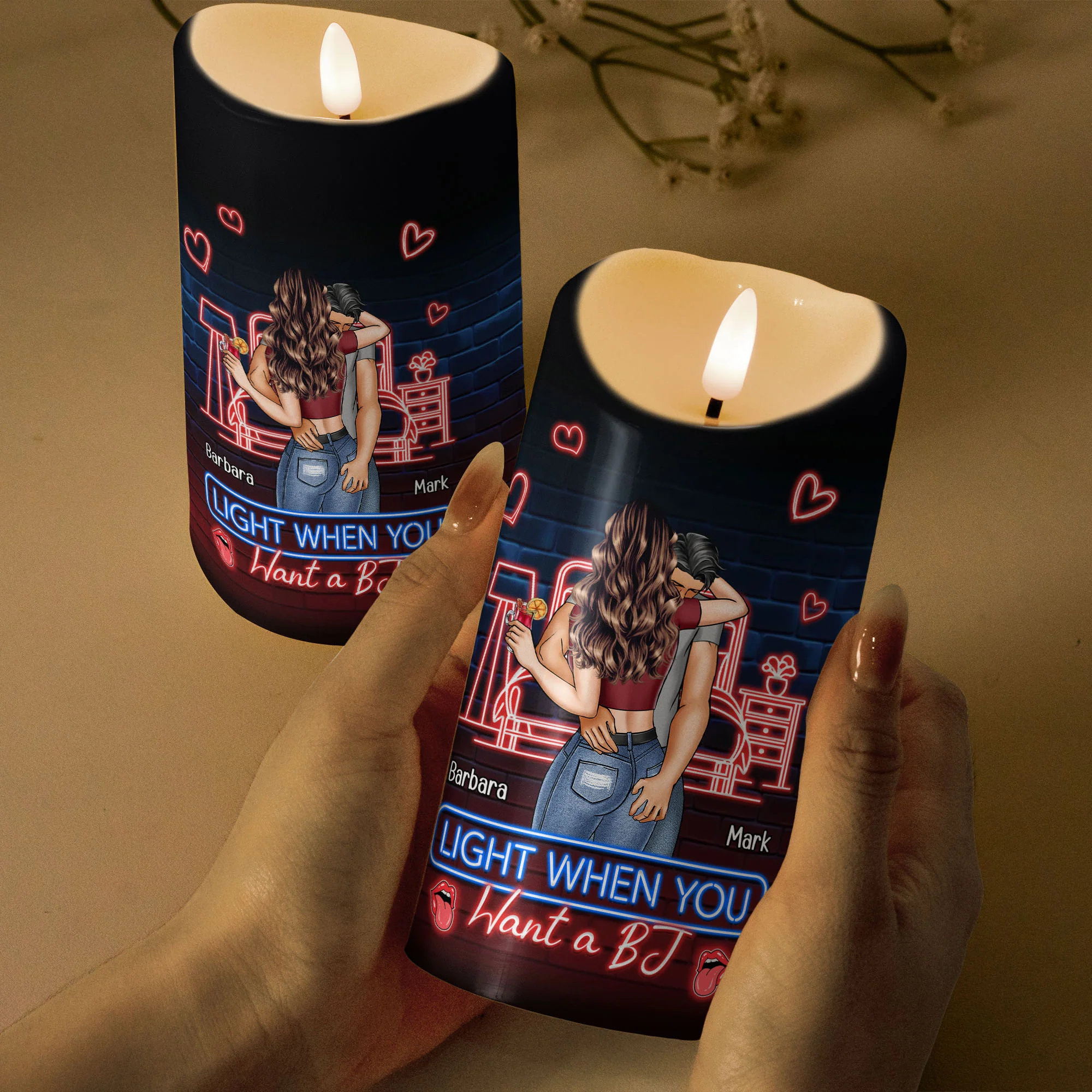 Light Me When You Want A - Personalized LED Candle - Image 3