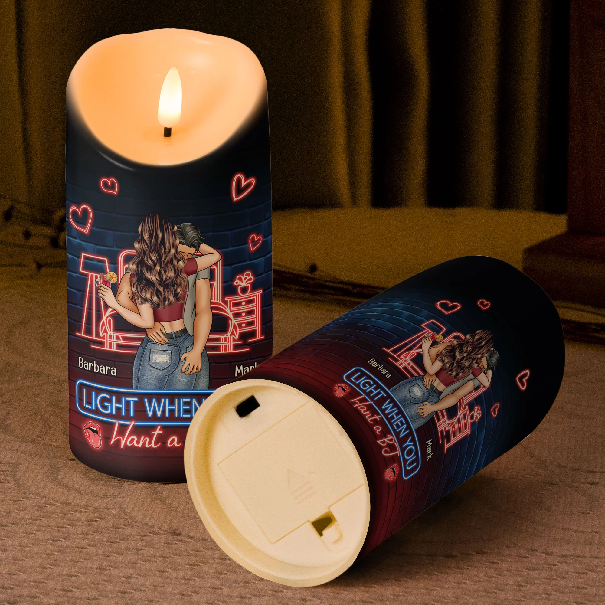 Light Me When You Want A - Personalized LED Candle - Image 4