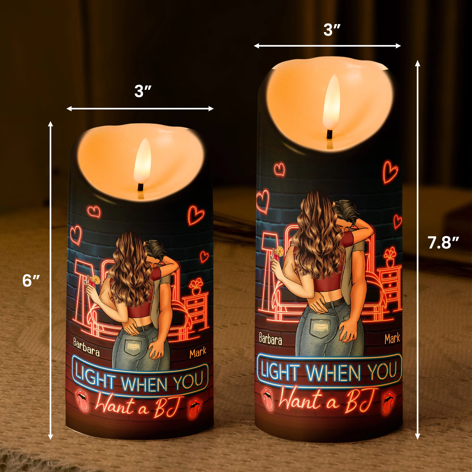Light Me When You Want A - Personalized LED Candle - Image 7