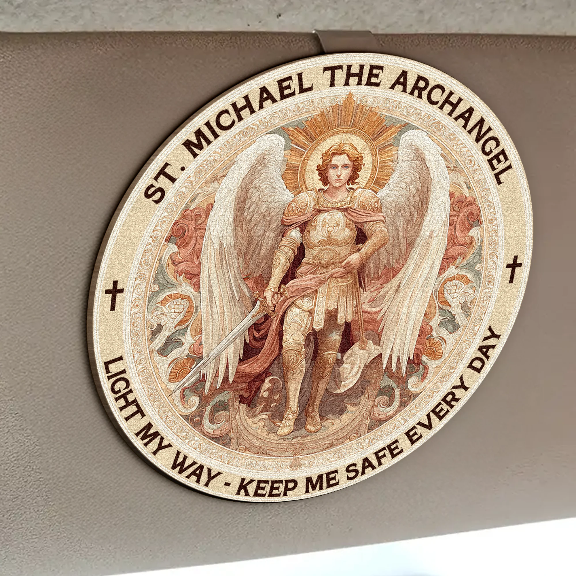 Light My Way - Keep Me Safe Every Day Christian Gift - Personalized Wooden Car Visor Clip - Image 3