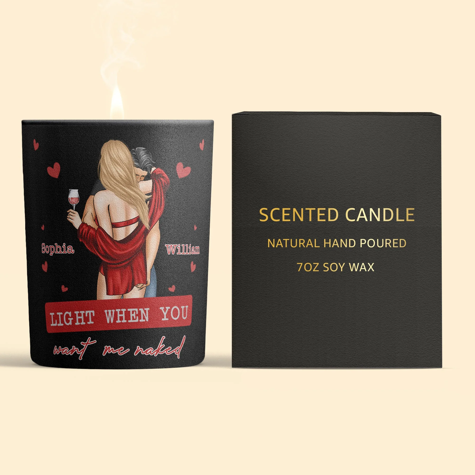 Light When You Want Me Naked - Personalized Candle - Image 5