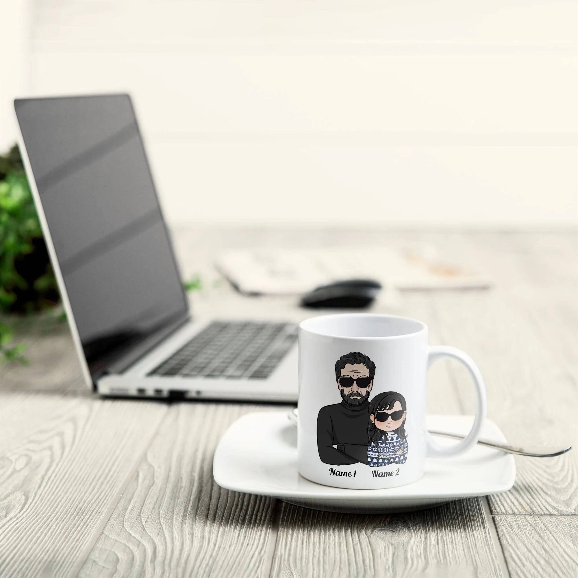 Like Father Like Daughter Oh Crap - Personalized Mug - Image 5