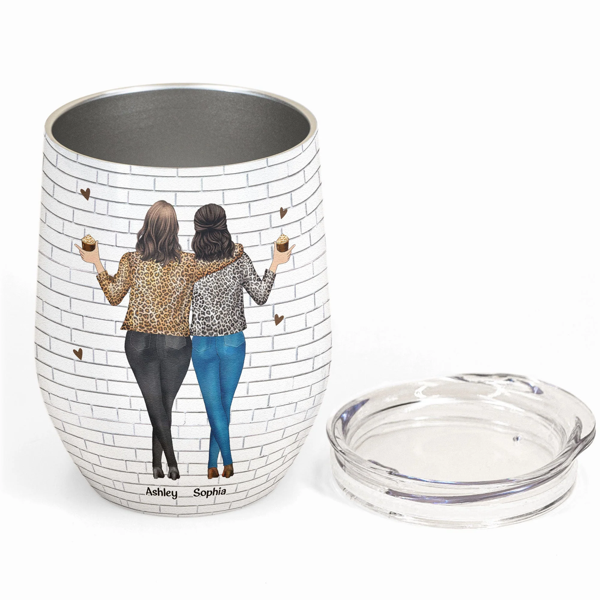Like Mother Like Daughter - New Version - Personalized Tumbler Cup - Birthday, Loving Gift For Mother, Mom, Daughter - Drunk Woman - Image 2