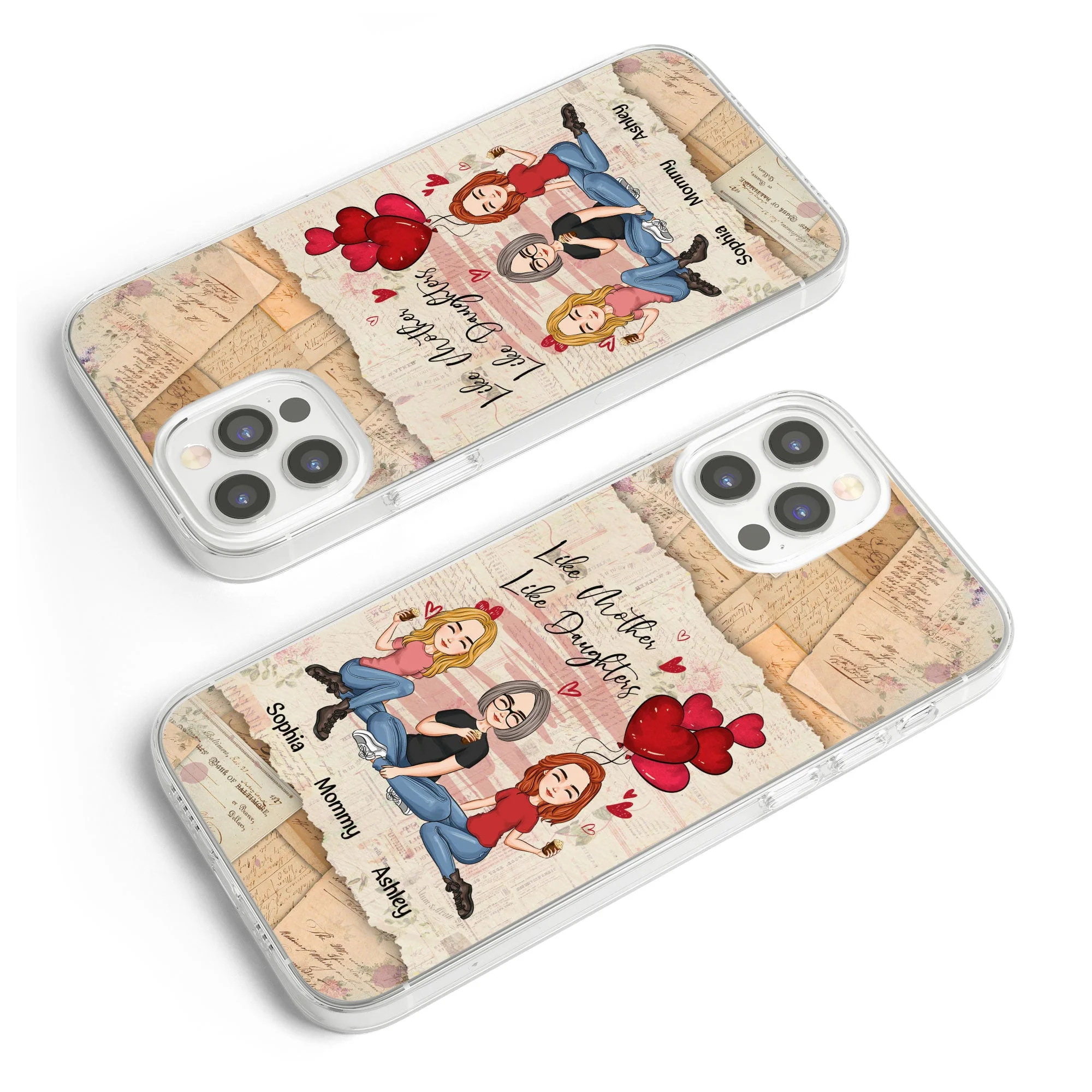 Like Mother Like Daughter - Personalized Clear Phone Case - Image 5