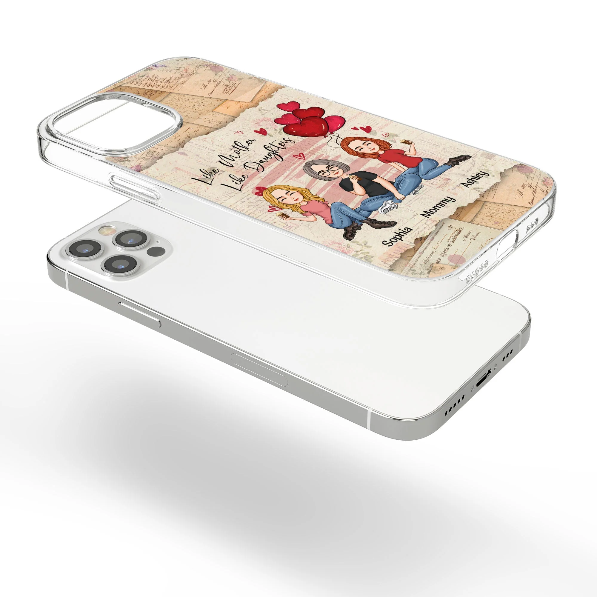 Like Mother Like Daughter - Personalized Clear Phone Case - Image 6