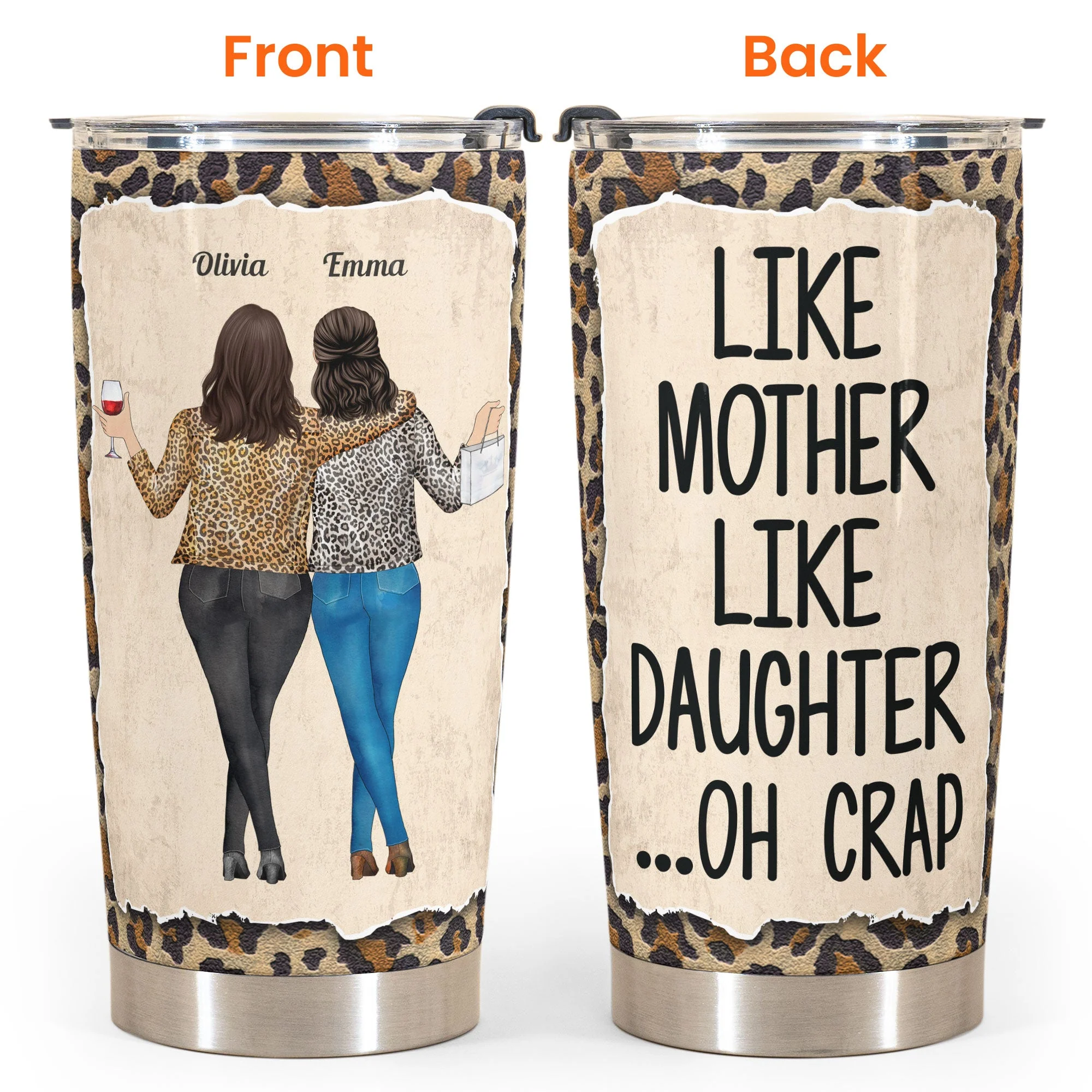 Like Mother Like Daughter - Personalized Tumbler Cup - Image 4