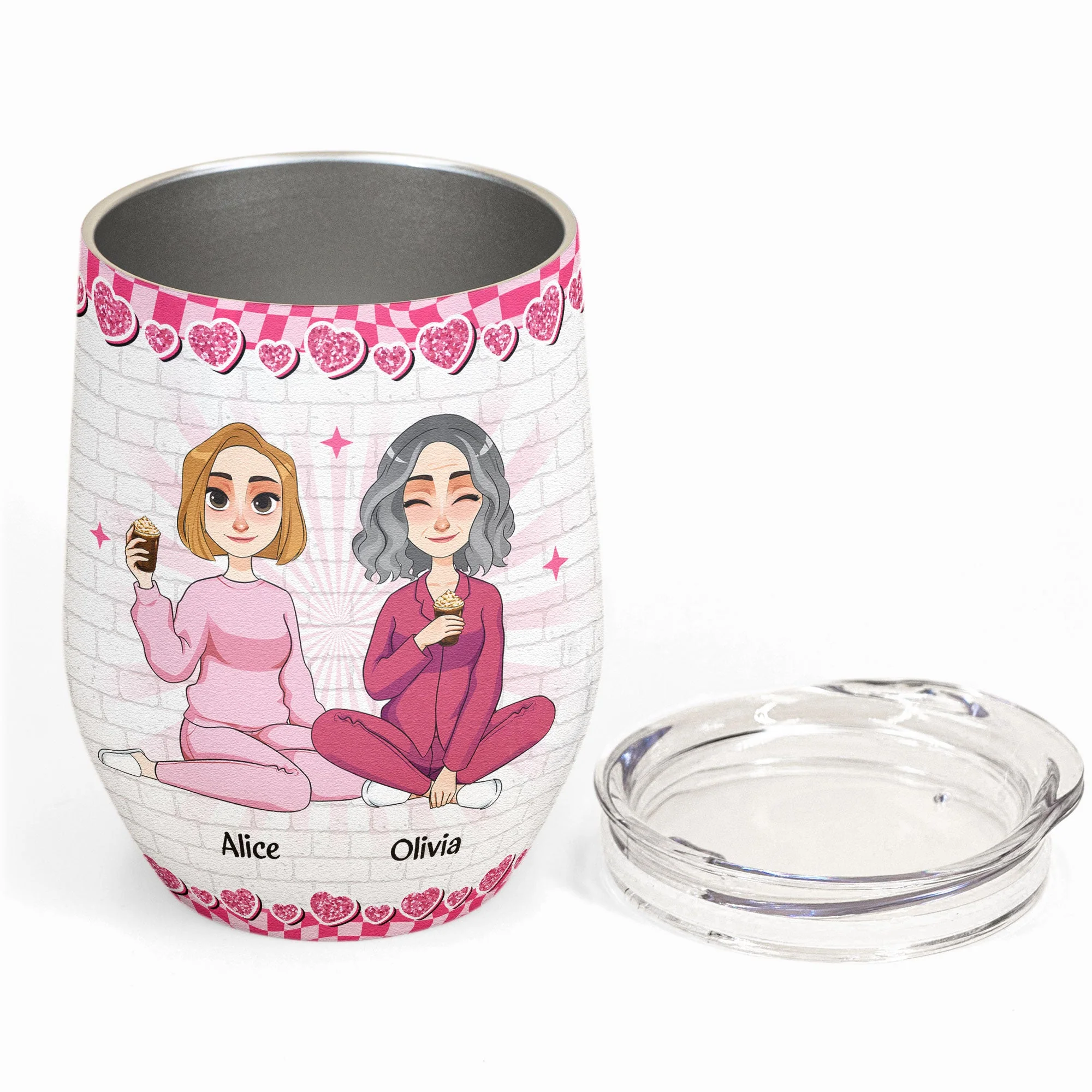 Like Mother, Like Daughter - Personalized Wine Tumbler - Image 2