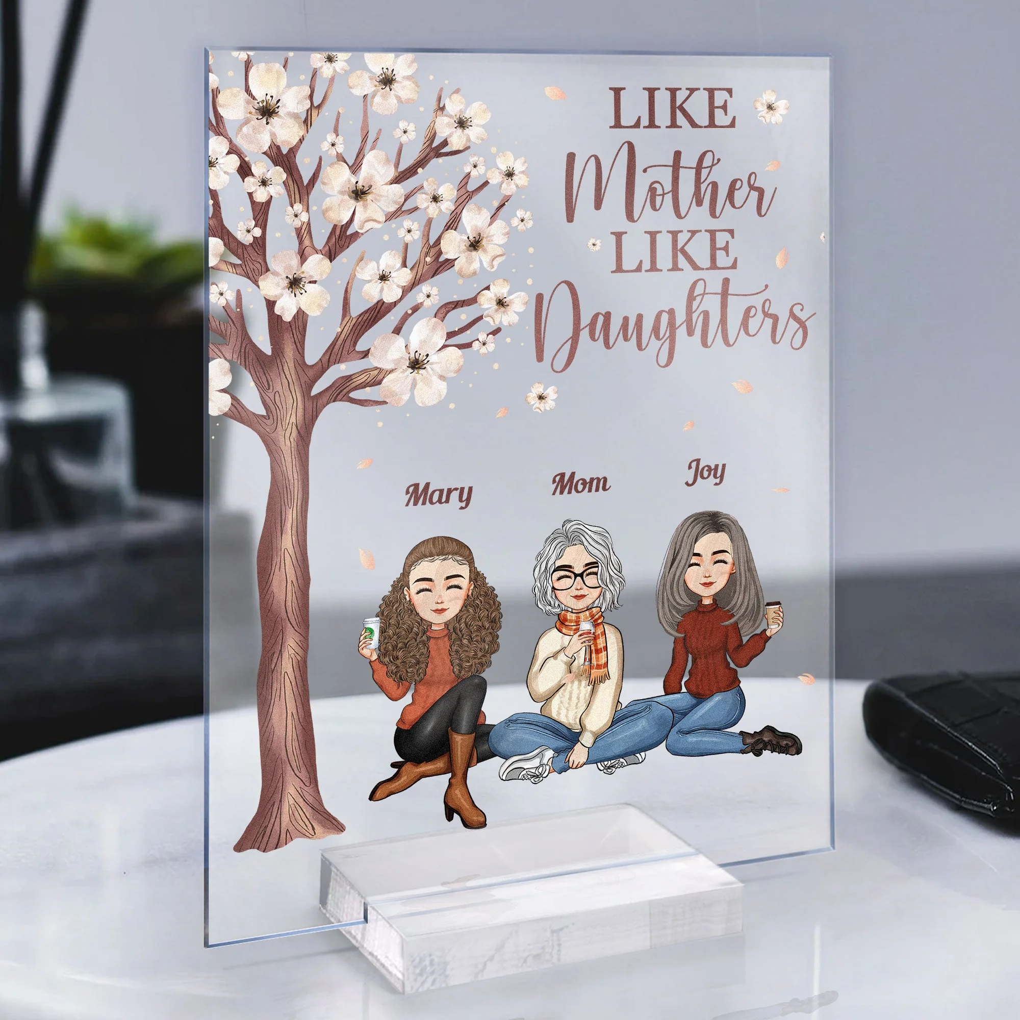 Like Mother Like Daughter Ver 2 - Personalized Acrylic Plaque - Image 4