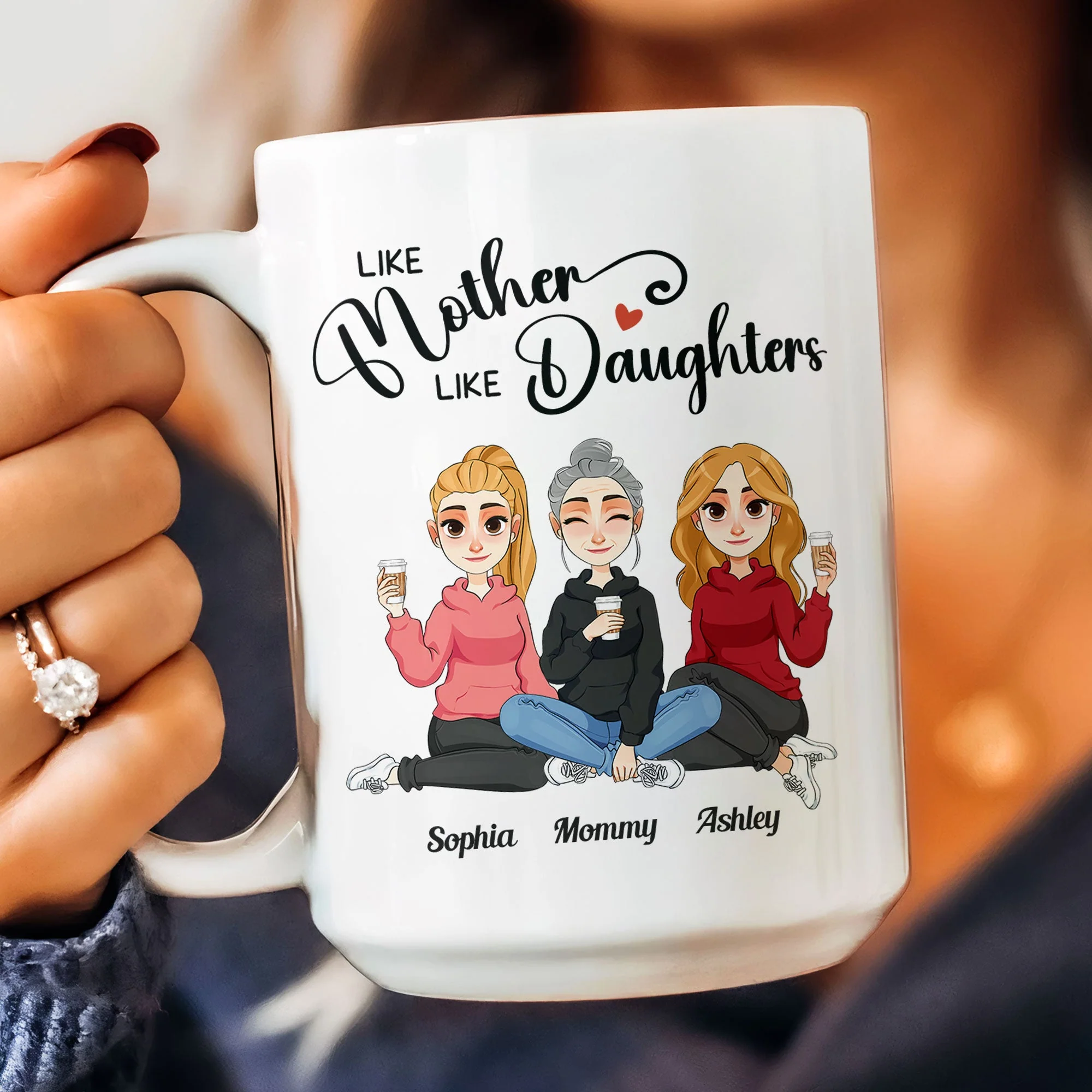 Like Mother Like Daughters - Personalized Mug - Image 9