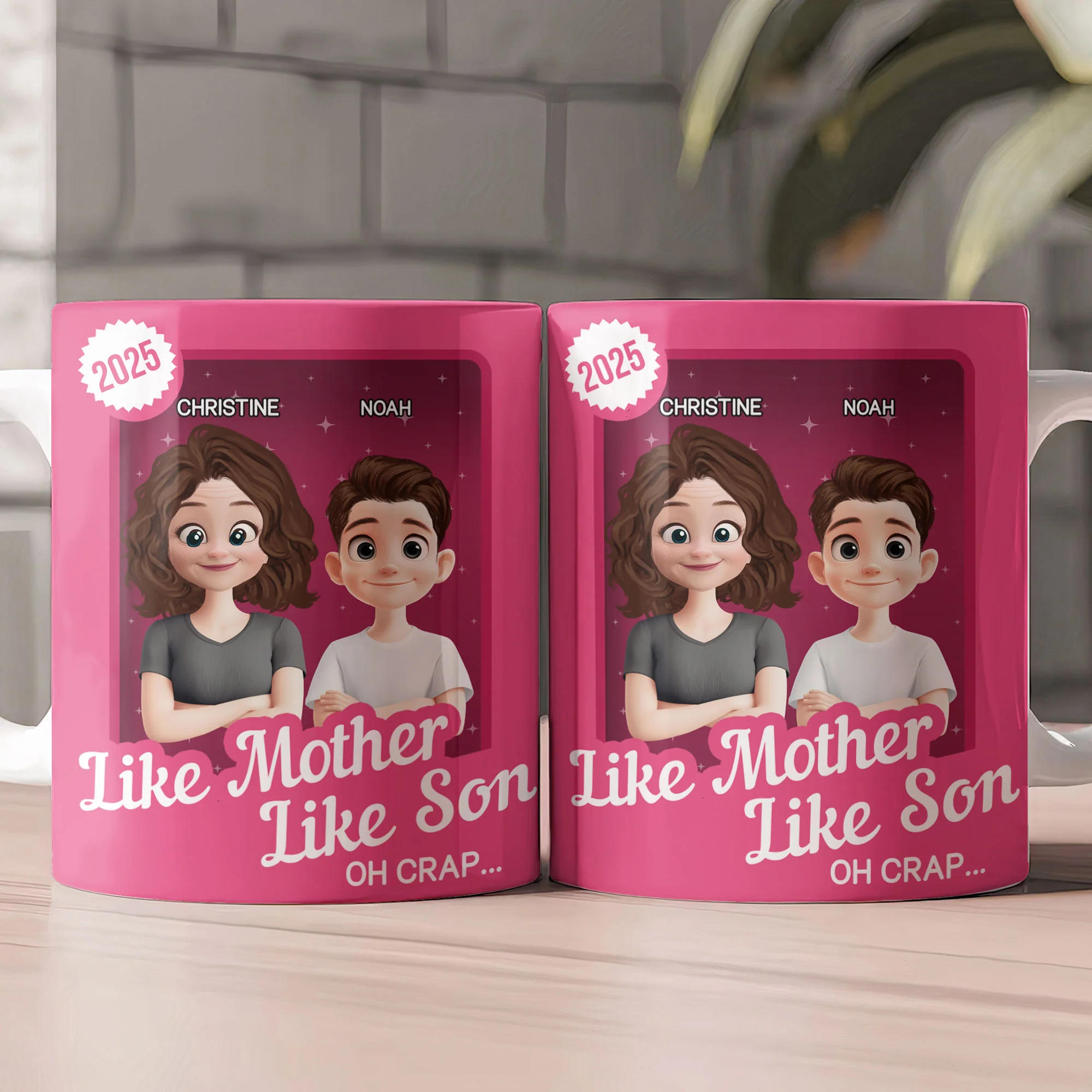 Like Mother Like Son Oh Crap Toy Box - Personalized Mug - Image 2