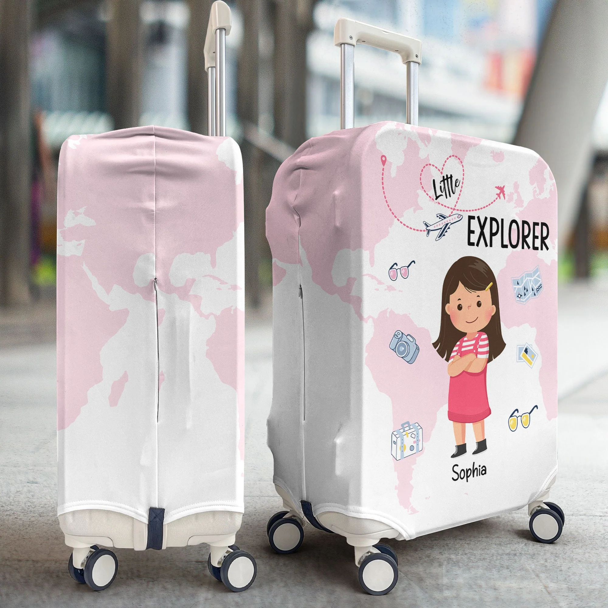 Little Explorer - Personalized Luggage Cover - Image 2