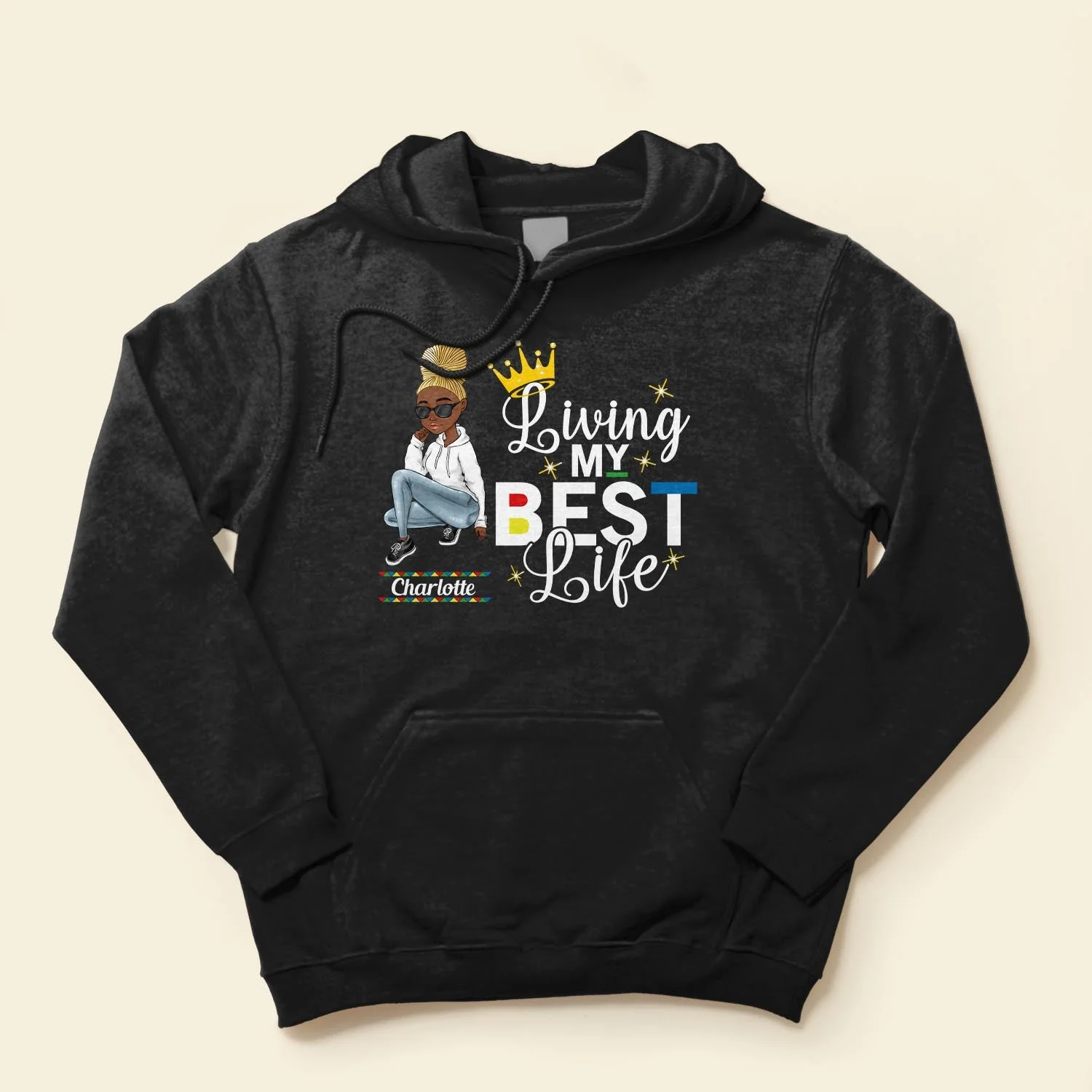 Living My Best Life  - Personalized Shirt - Birthday Gift For Sista, Black Woman - Sassy Girls - Image 4