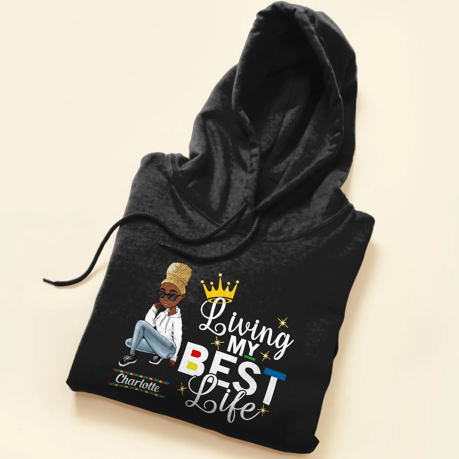 Living My Best Life  - Personalized Shirt - Birthday Gift For Sista, Black Woman - Sassy Girls - Image 5