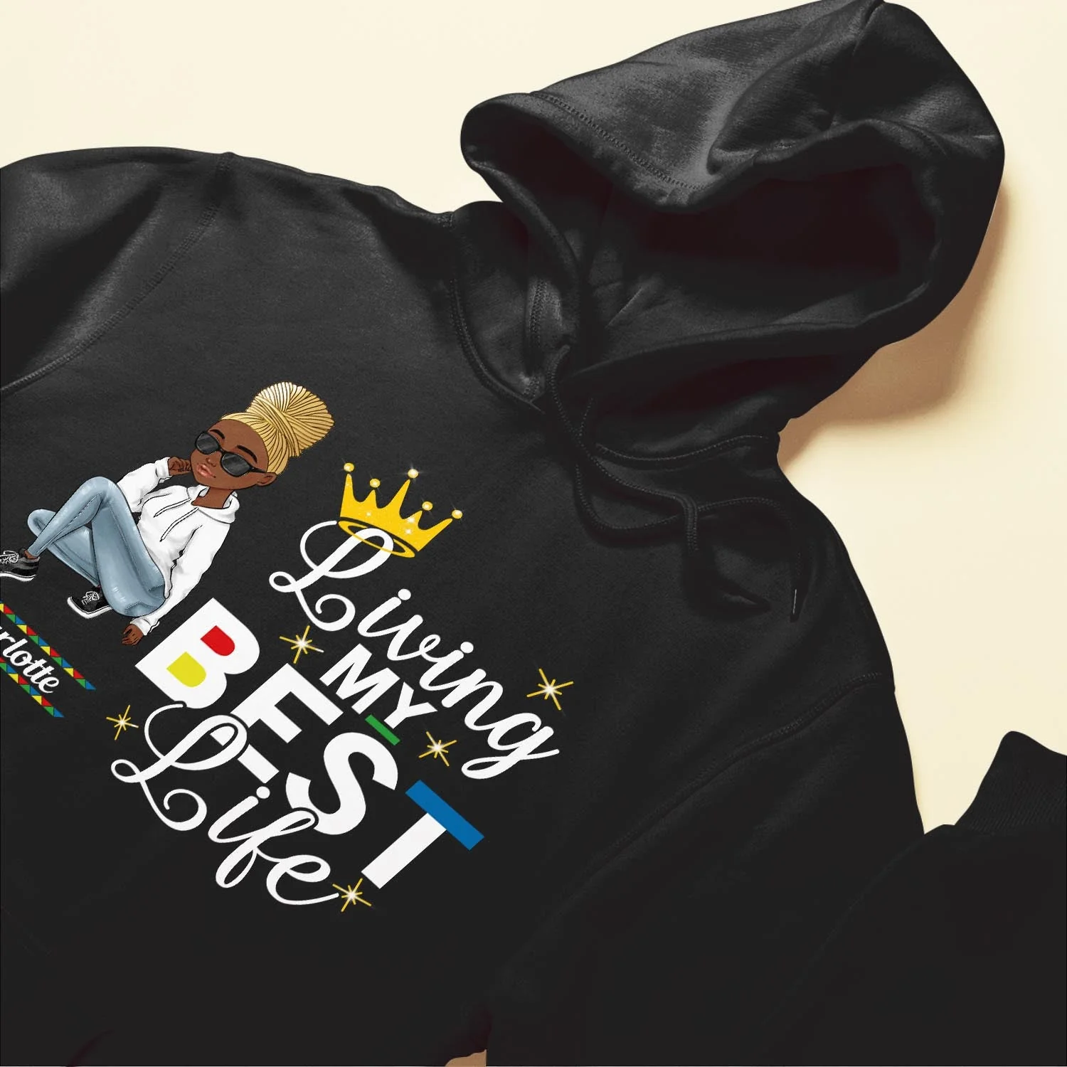 Living My Best Life  - Personalized Shirt - Birthday Gift For Sista, Black Woman - Sassy Girls - Image 6