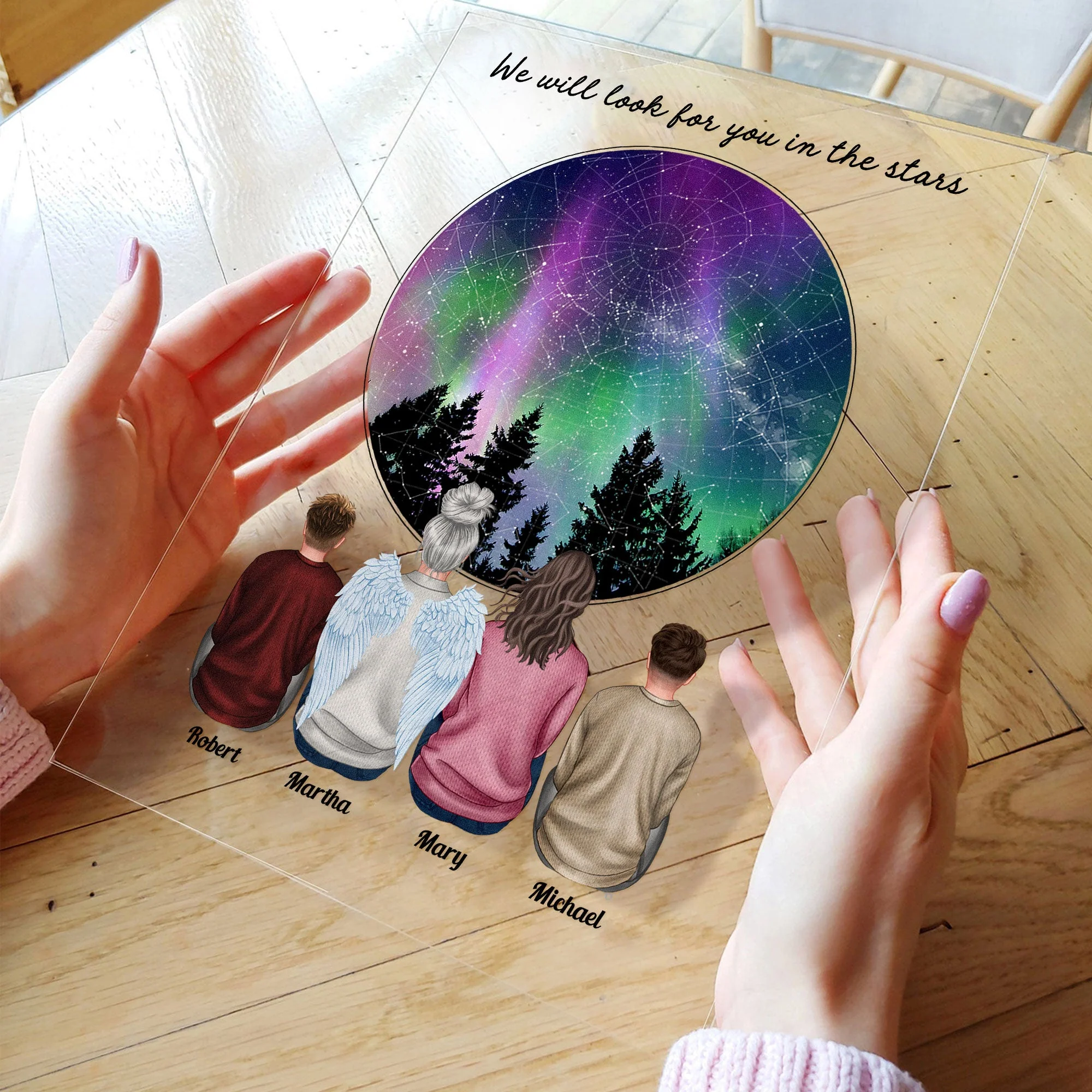 Look For You In The Stars - Personalized Acrylic Plaque - Image 2