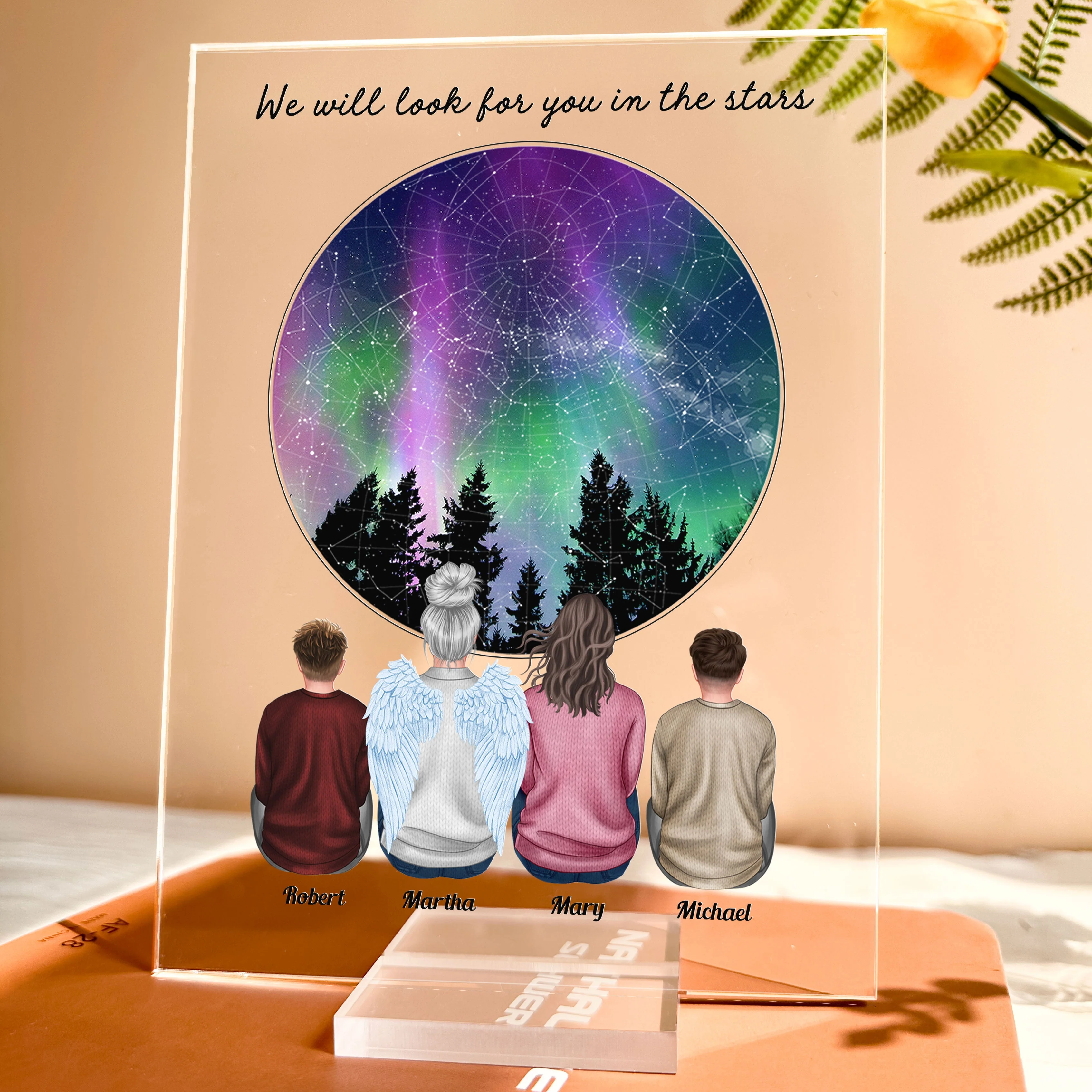 Look For You In The Stars - Personalized Acrylic Plaque - Image 3