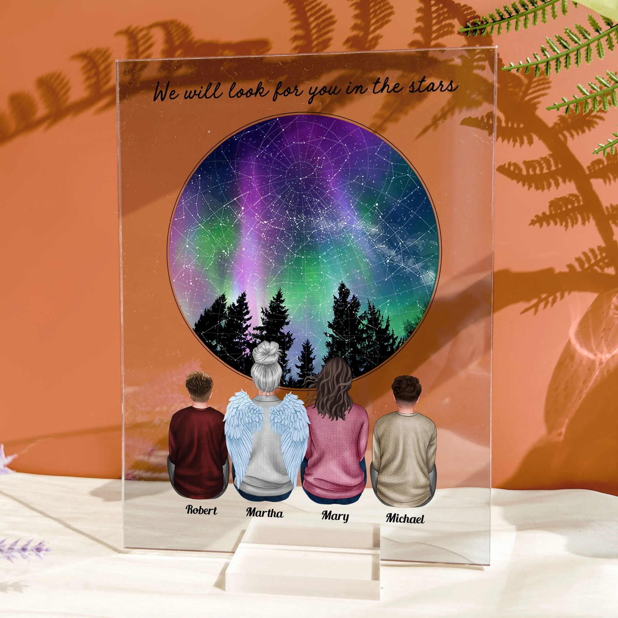 Look For You In The Stars - Personalized Acrylic Plaque - Image 4