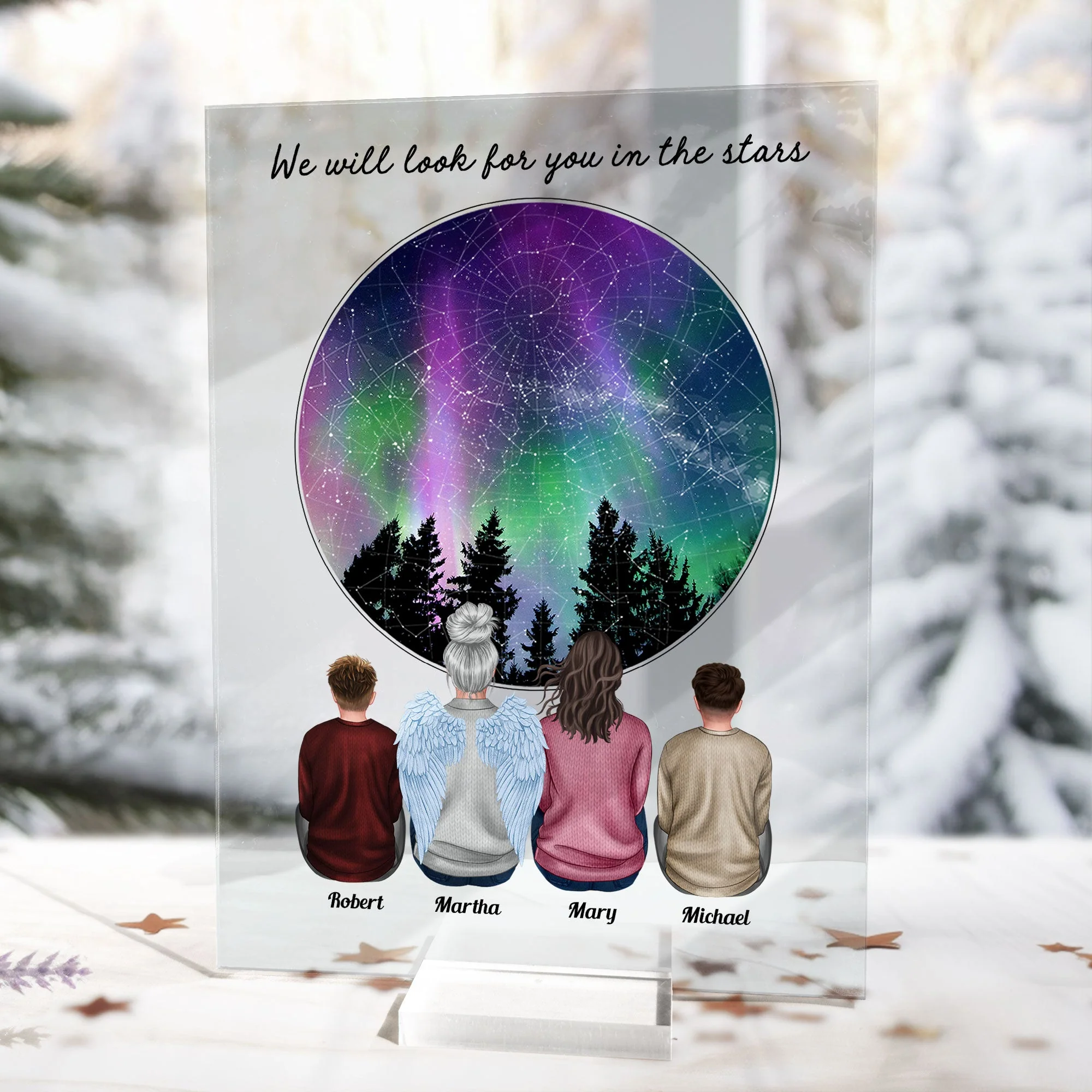Look For You In The Stars - Personalized Acrylic Plaque - Image 5