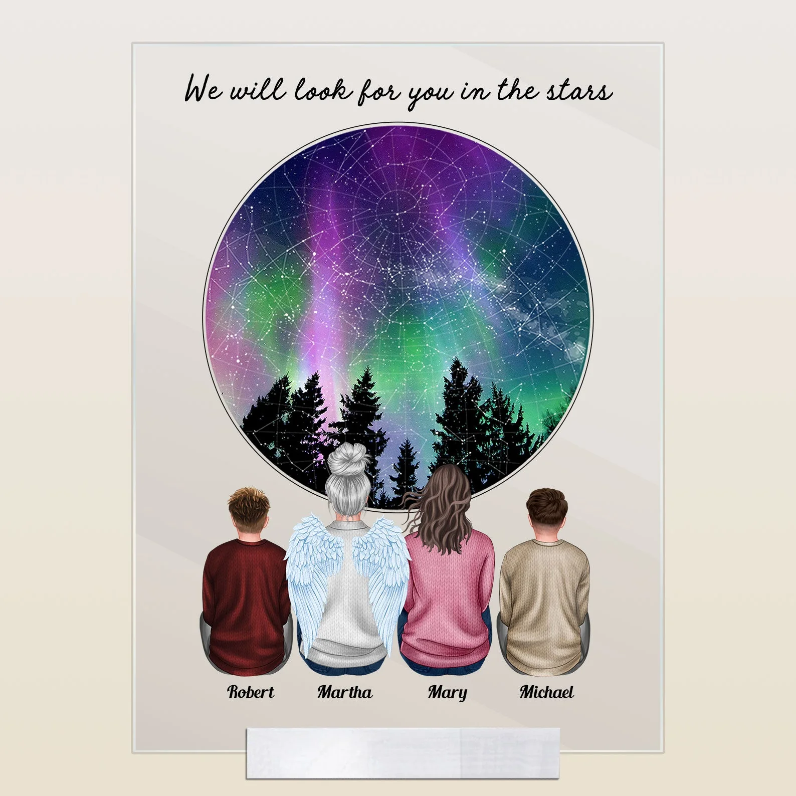 Look For You In The Stars - Personalized Acrylic Plaque - Image 6