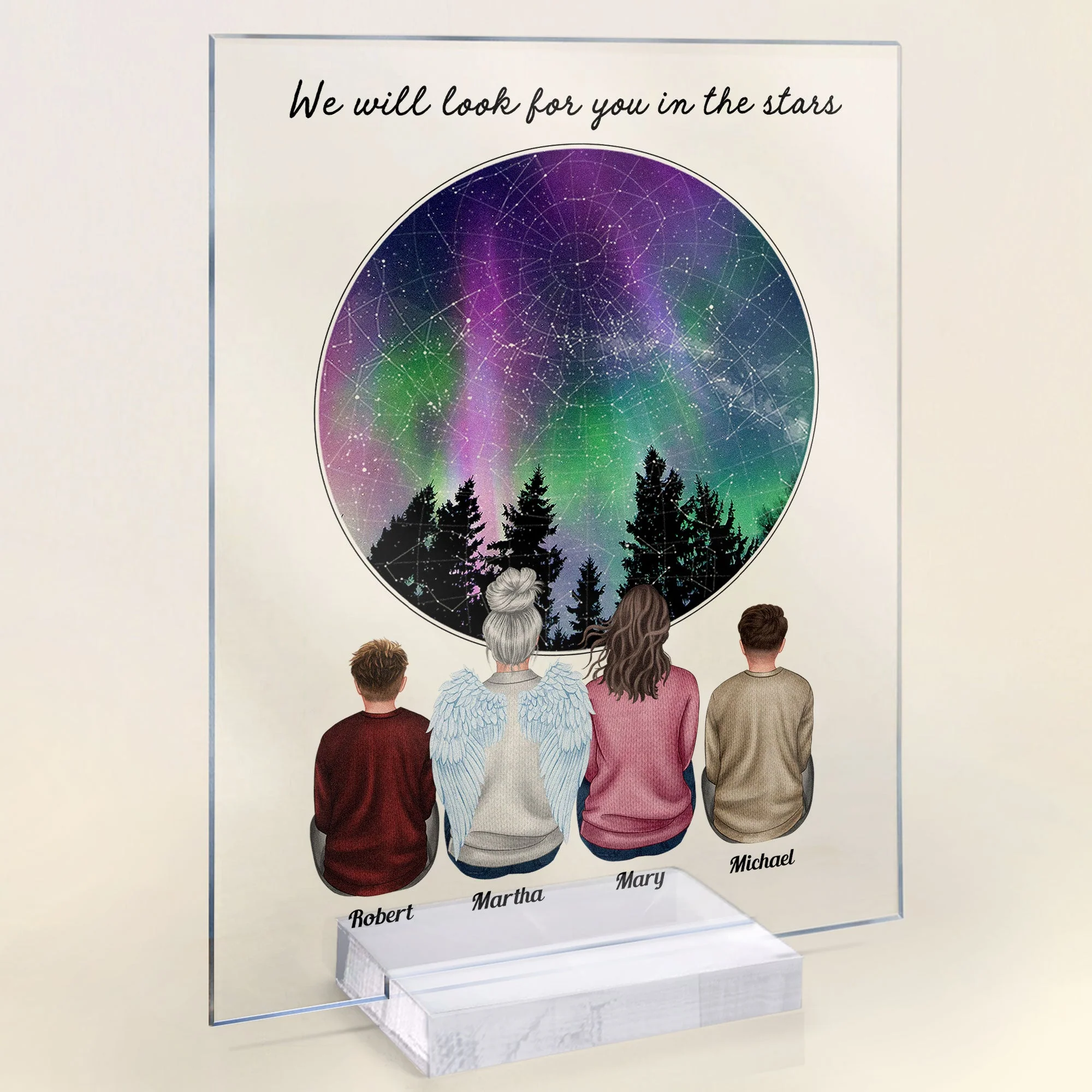 Look For You In The Stars - Personalized Acrylic Plaque - Image 7