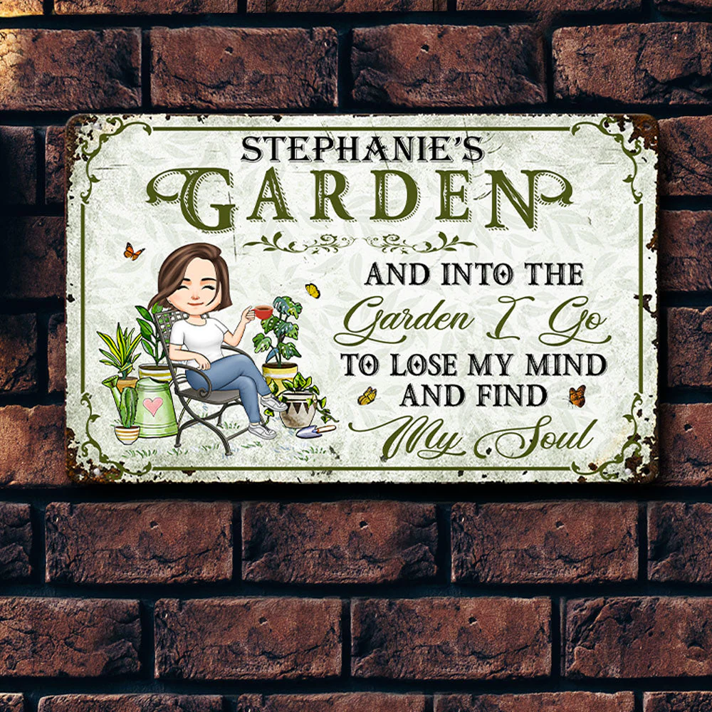 Lose My Mind And Find My Soul - Personalized Metal Sign - Image 2