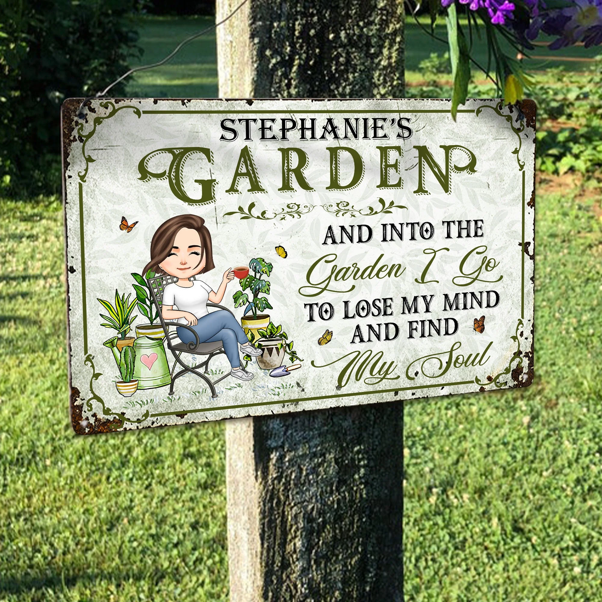 Lose My Mind And Find My Soul - Personalized Metal Sign - Image 3