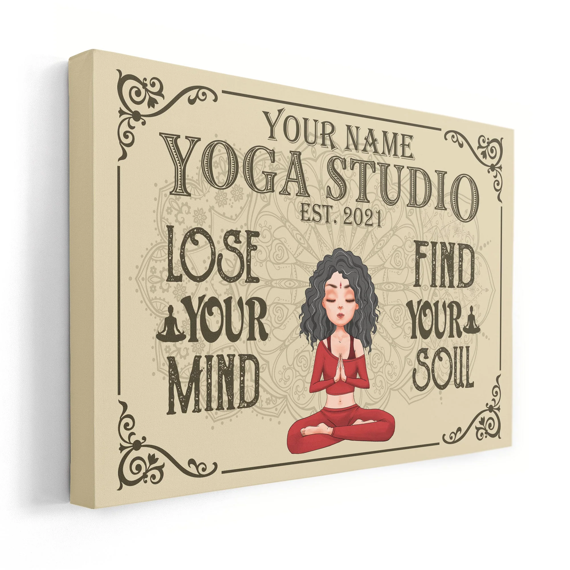 Lose Your Mind Find Your Soul - Personalized Poster/Wrapped Canvas - Birthday Gift For Yoga Lover - Image 5