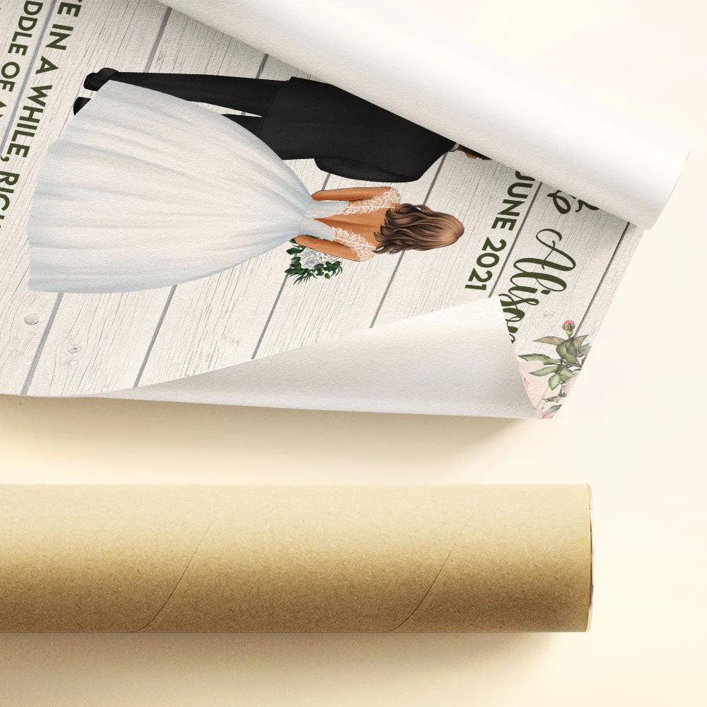 Love Fairytale - Personalized Poster - Bride & Groom - Image 3