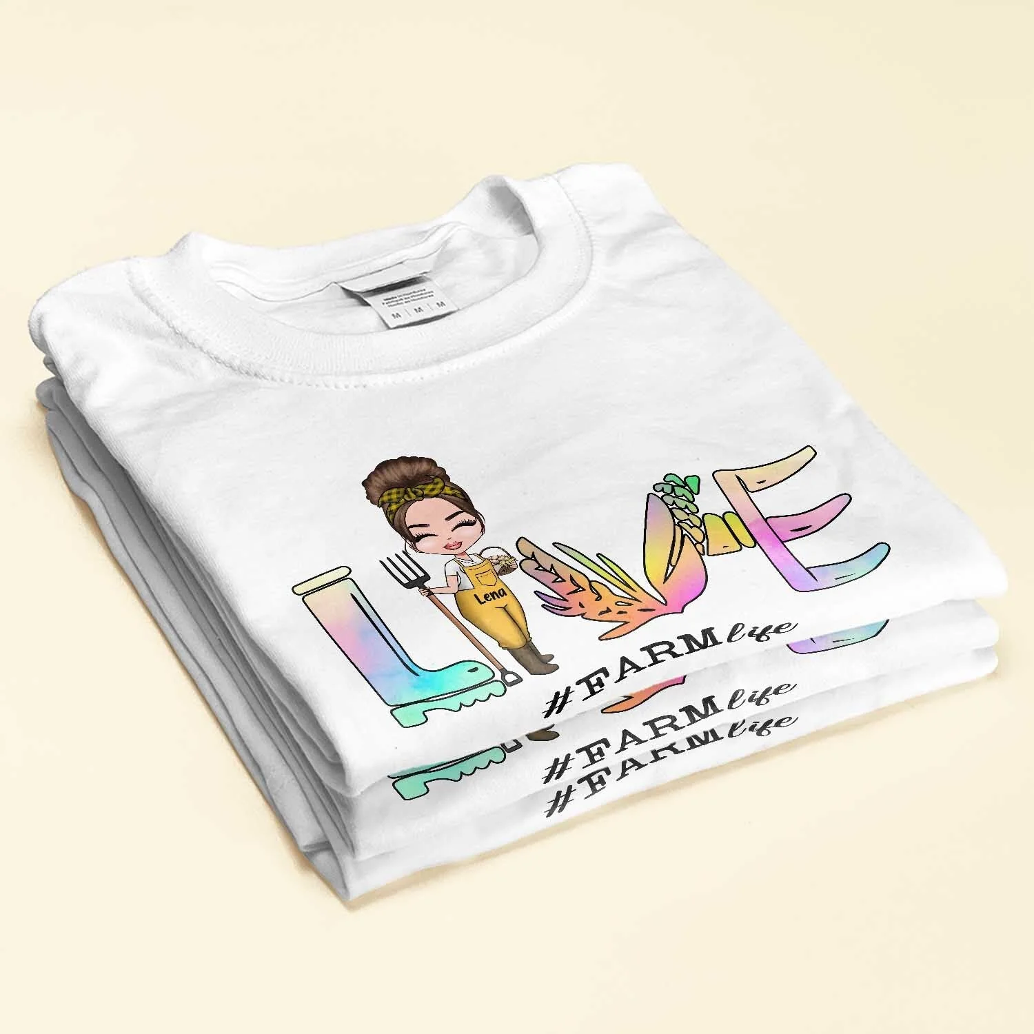 Love Farm Life - Personalized Shirt - Gift For Farmer - Image 2