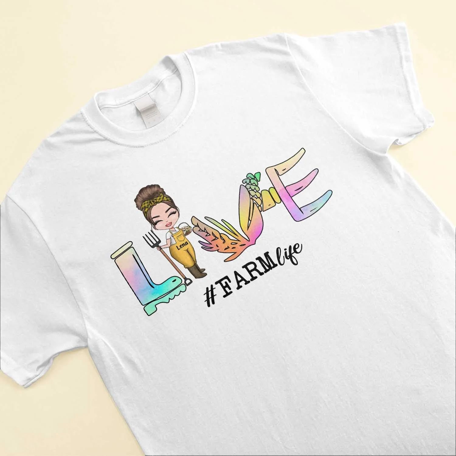 Love Farm Life - Personalized Shirt - Gift For Farmer - Image 3
