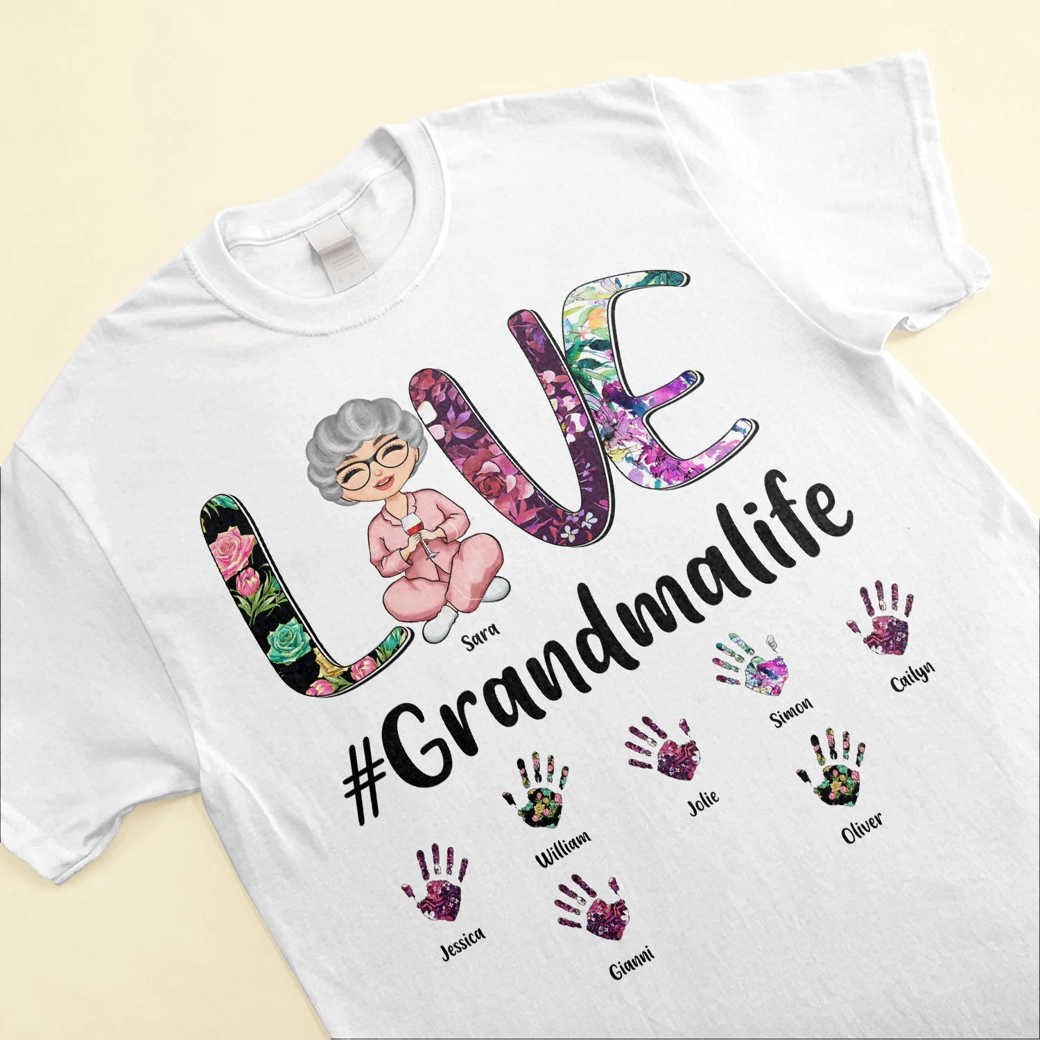 Love Grandma Life - Personalized Shirt - Birthday Mother's Day Gift For Nana, Grandma, Mom - Image 3