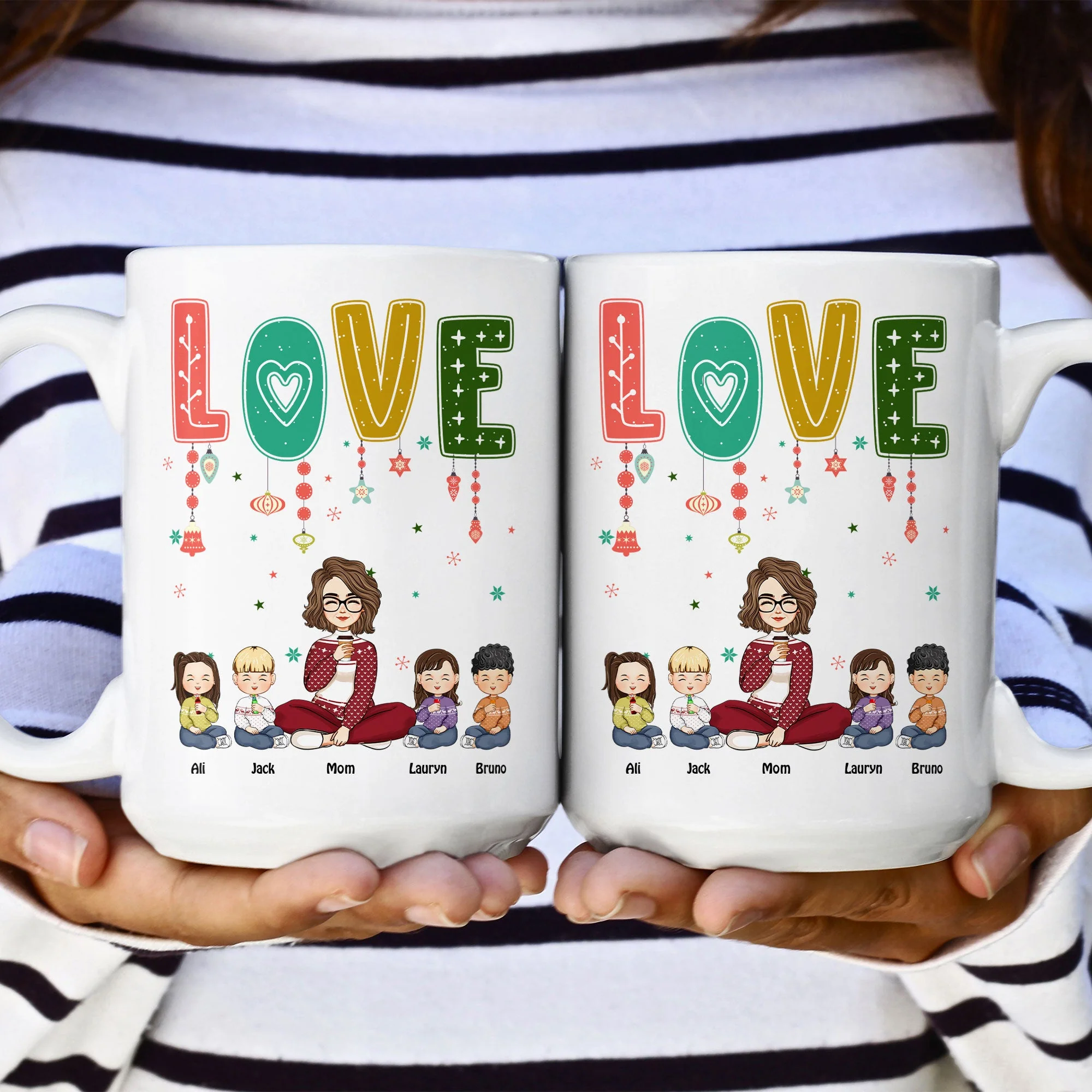Love Mom - Personalized Mug - Image 7